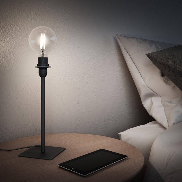 Base della lampada da tavolo Linz nero, H 27 cm, E14 N/A