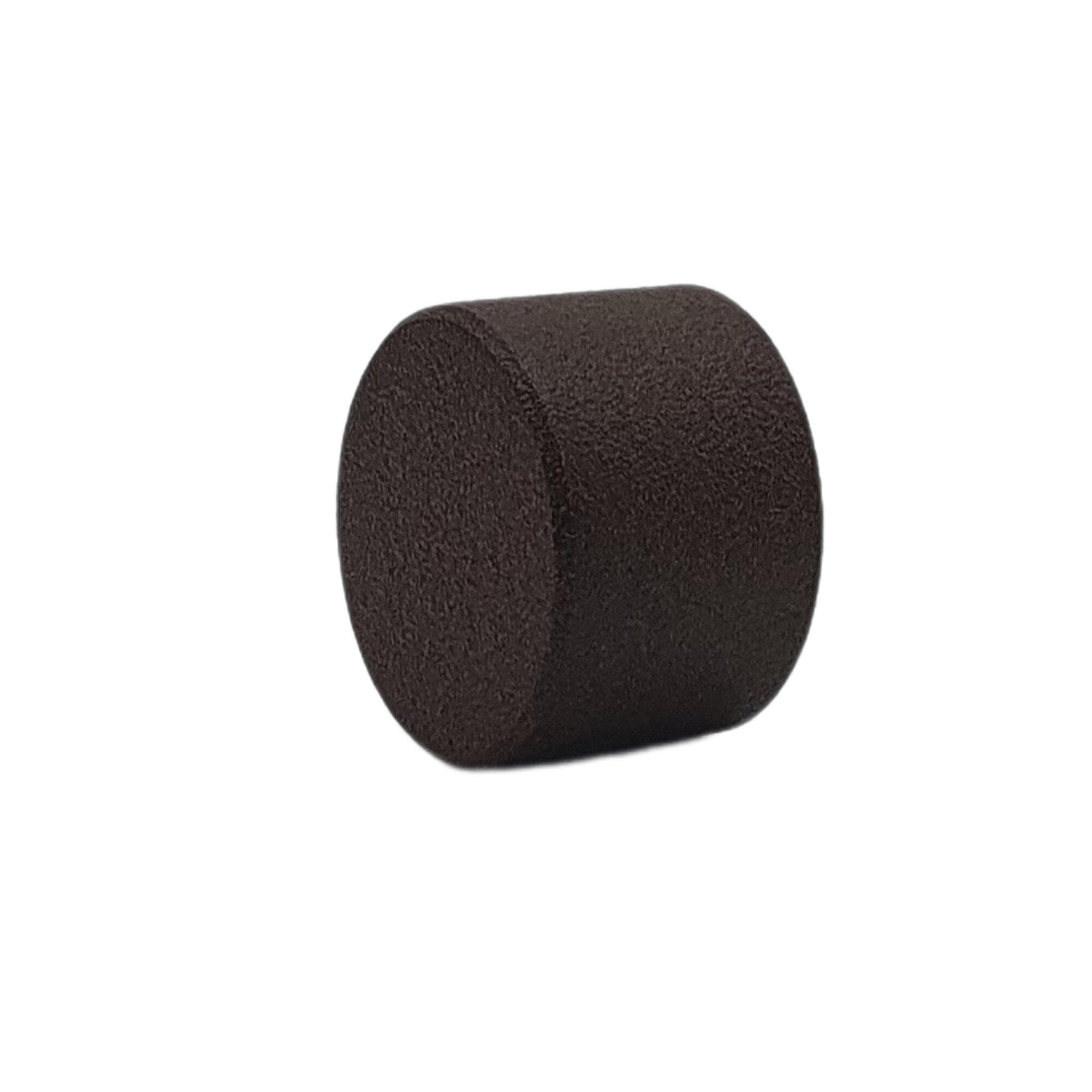 2 pomoli bianco a tromba terminale per tubo tende diametro 20 mm