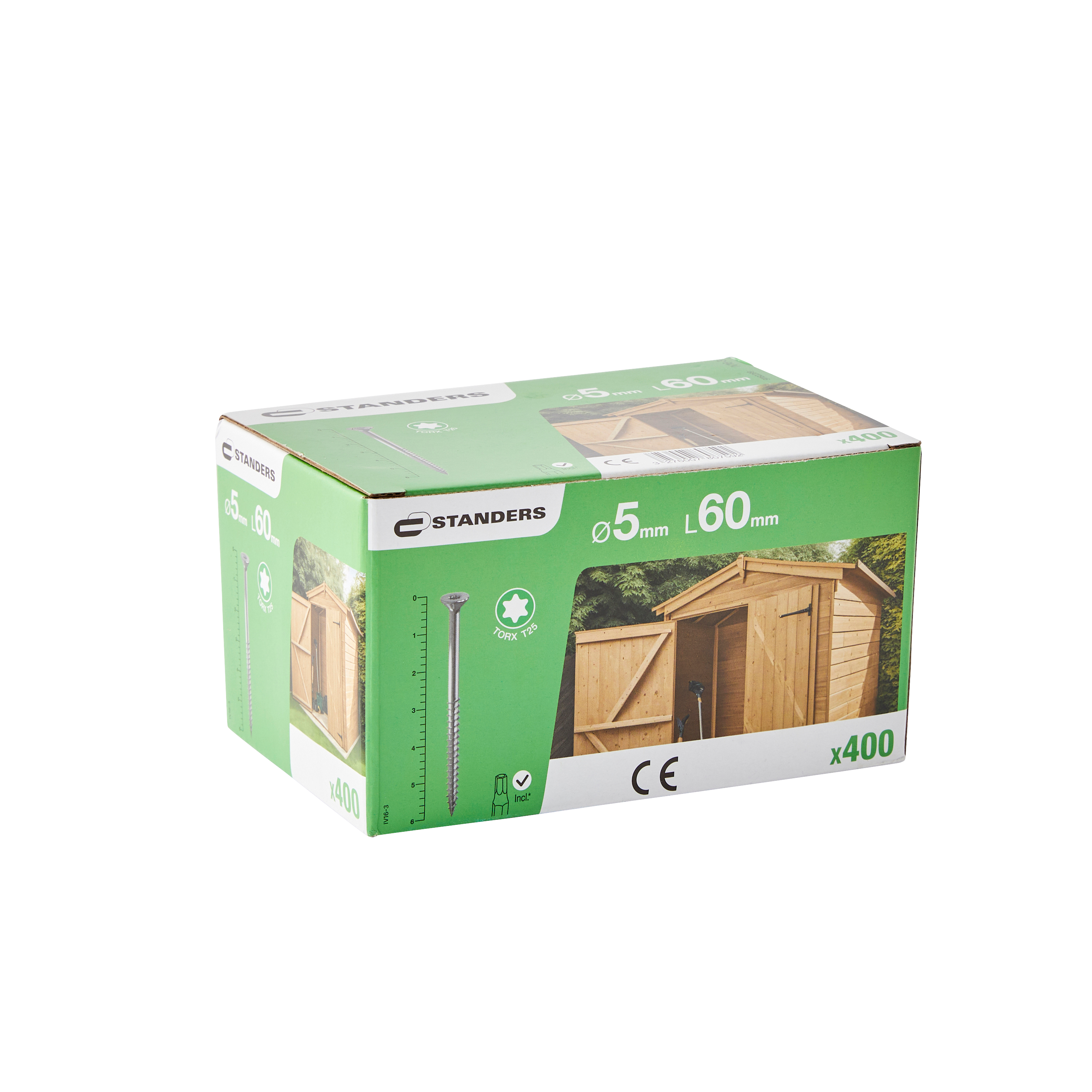 Caixa 400 Parafusos para deck ruspert STANDERS 5x60 + Bits - 2
