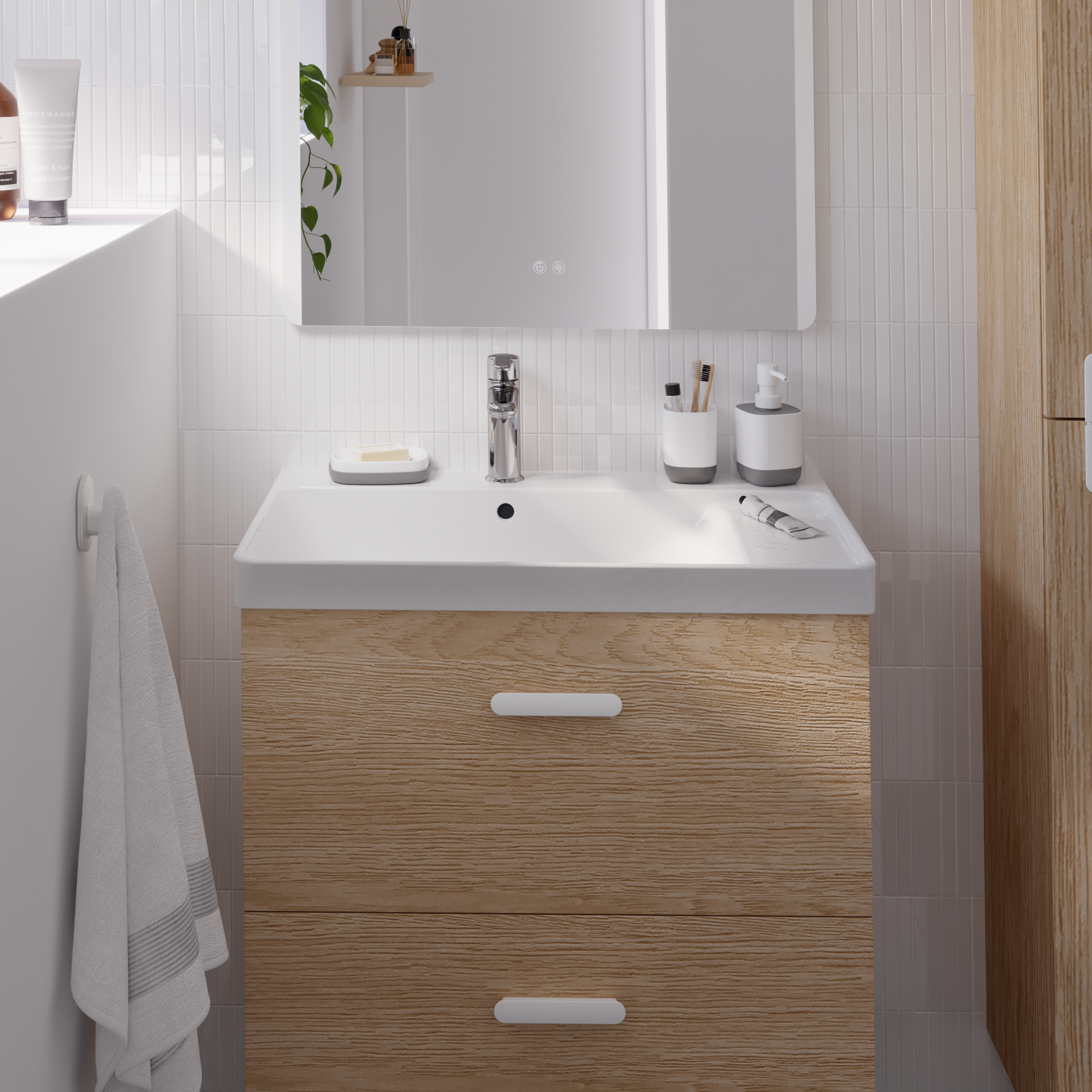 Grifo de lavabo SENSEA Easy monomando cromo brillo. Apertura en frío. Antical. Latón - 2