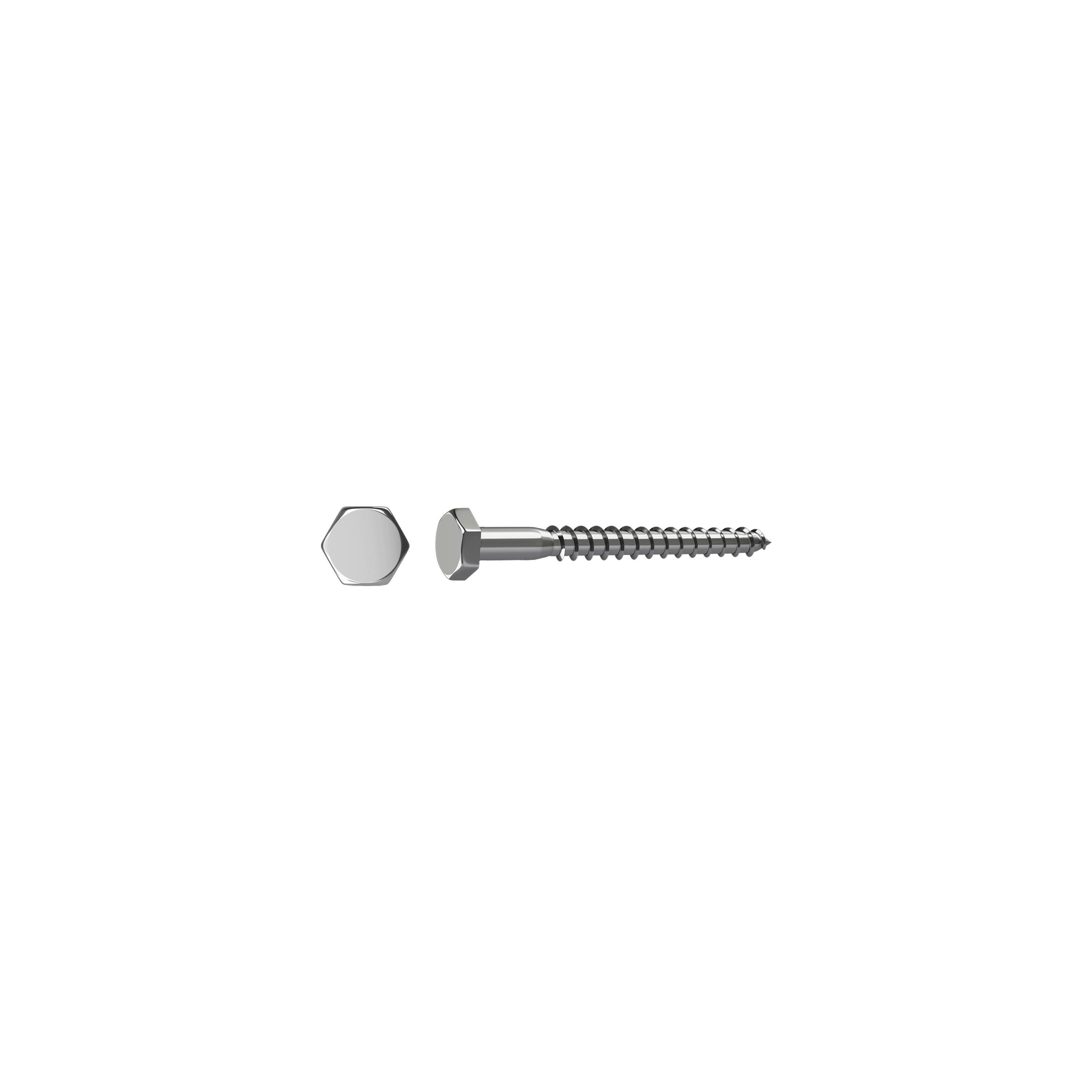 Bolsa 10 Parafusos Sextavados STANDERS inox A2 6x30 - 2