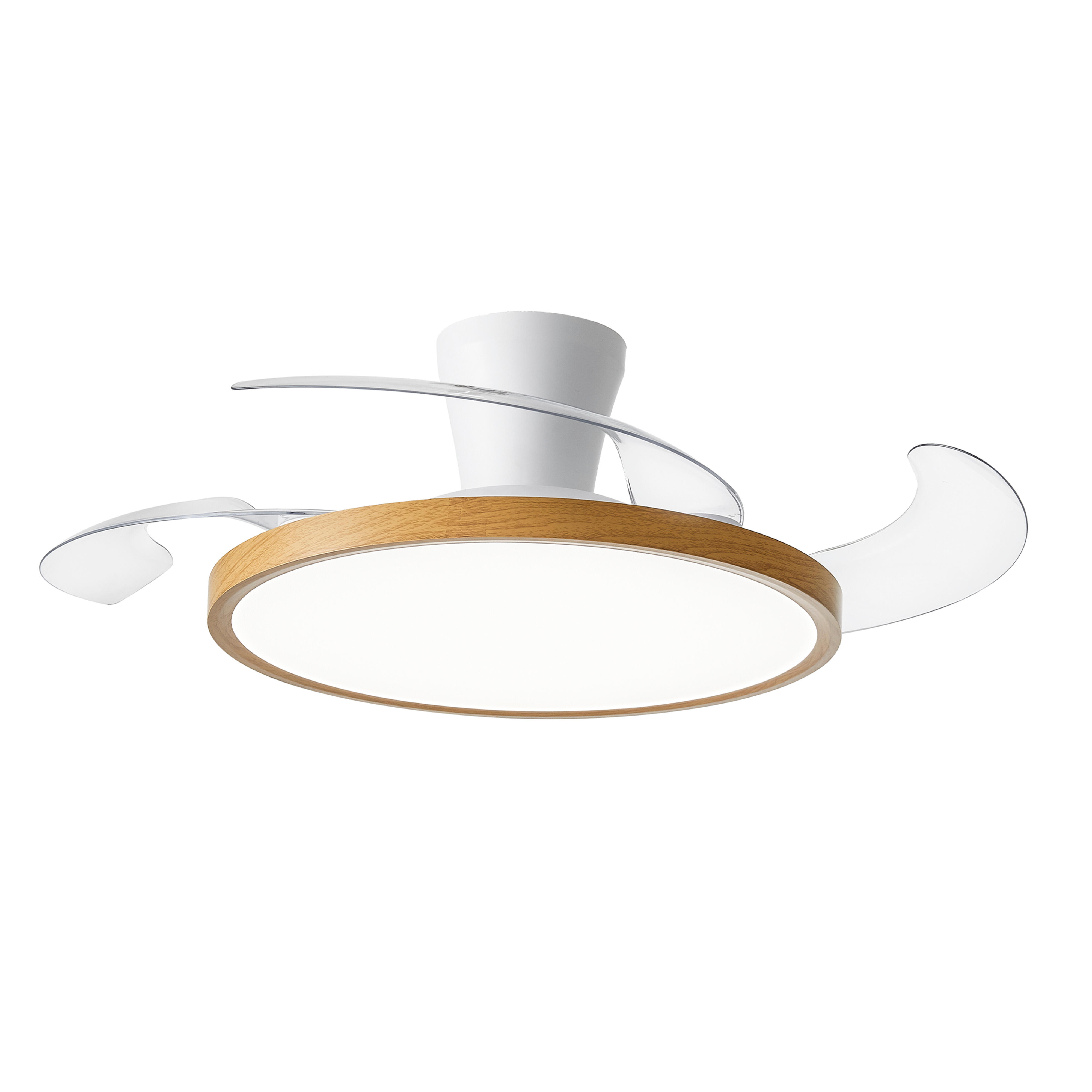 Ventoinha de teto retrátil com fonte de luz 3 pás 102 CM LED 4725 lm branco 85-454-54-102 - 7