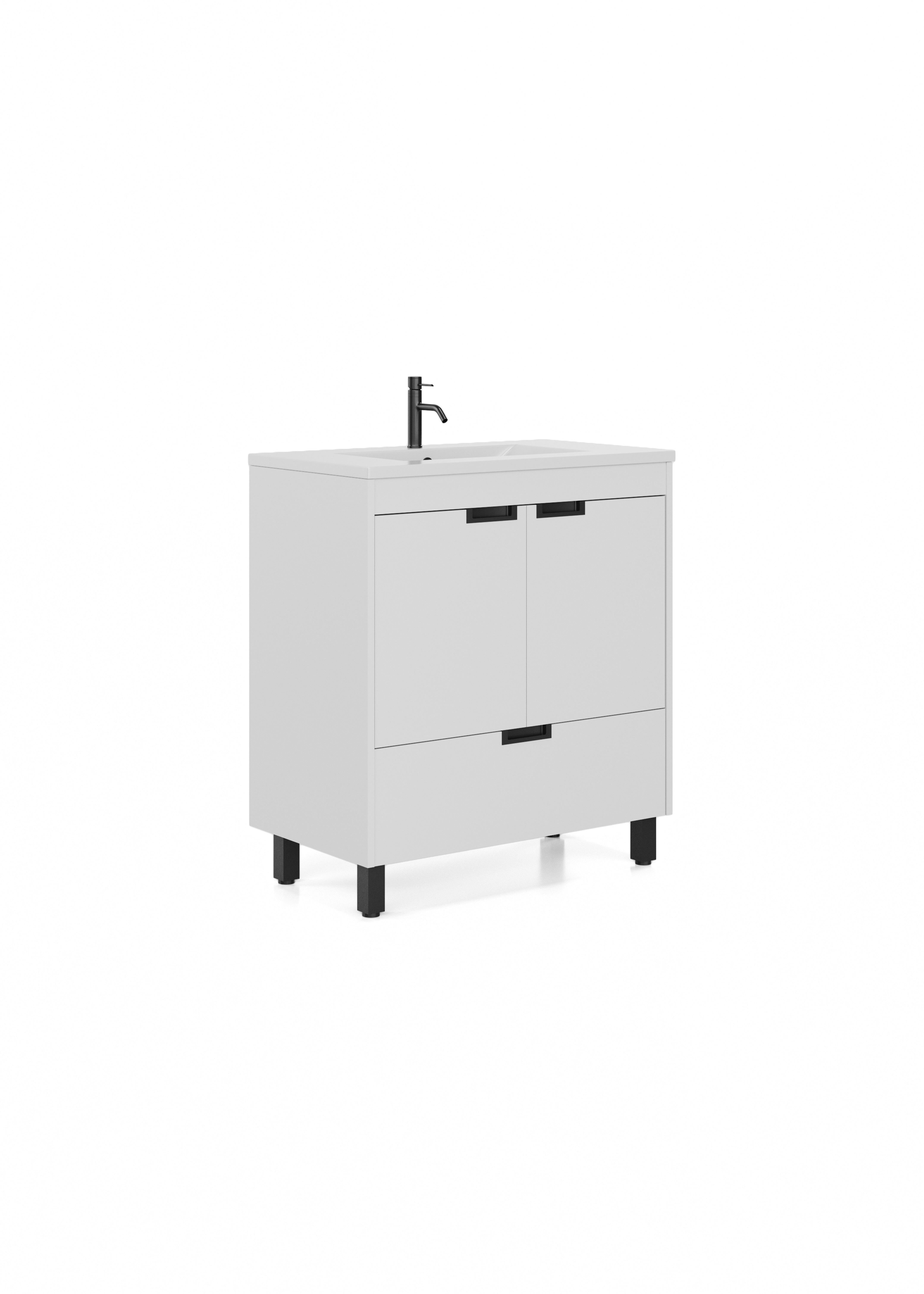 Mueble de baño carol blanco 80x45 cm (lavabo no incluido)
