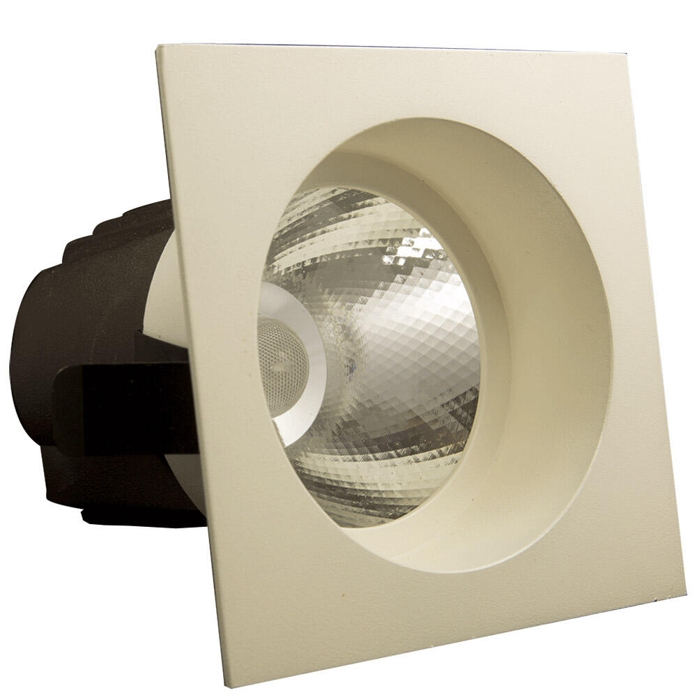 Alverlamp  Downlight Led Empotrable Cuadrado 2560 Luz Neutro 4000K Ip20, Foco Led Empotrado Para Techos Blanco , Leroy Merlin