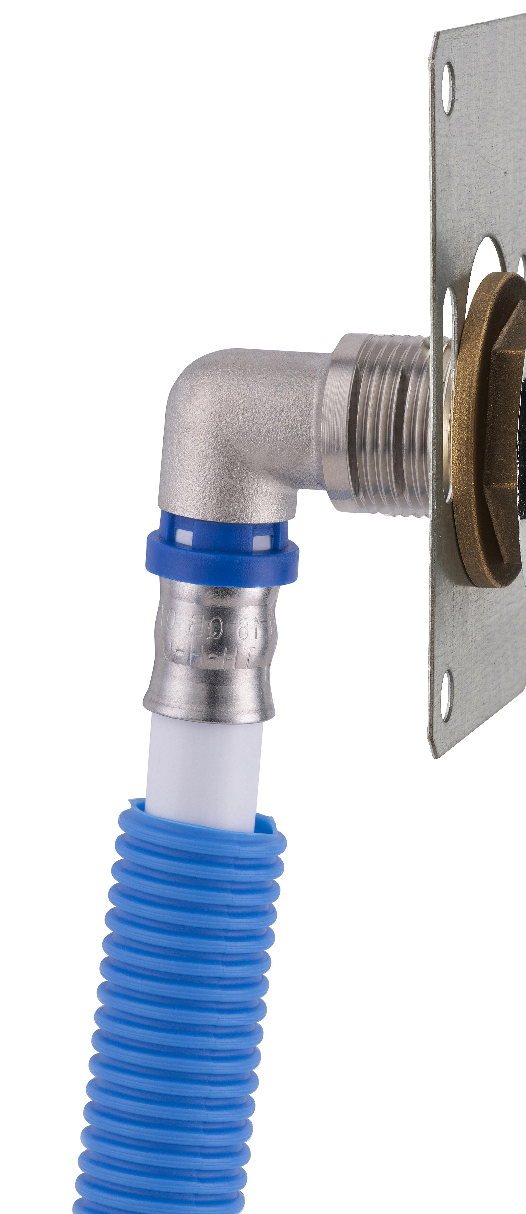 Double sortie de cloison mâle pour tube multicouche, Diam.16 mm 20 x 27 mm - 3