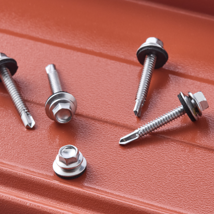 Parafusos com anilhas para telhado