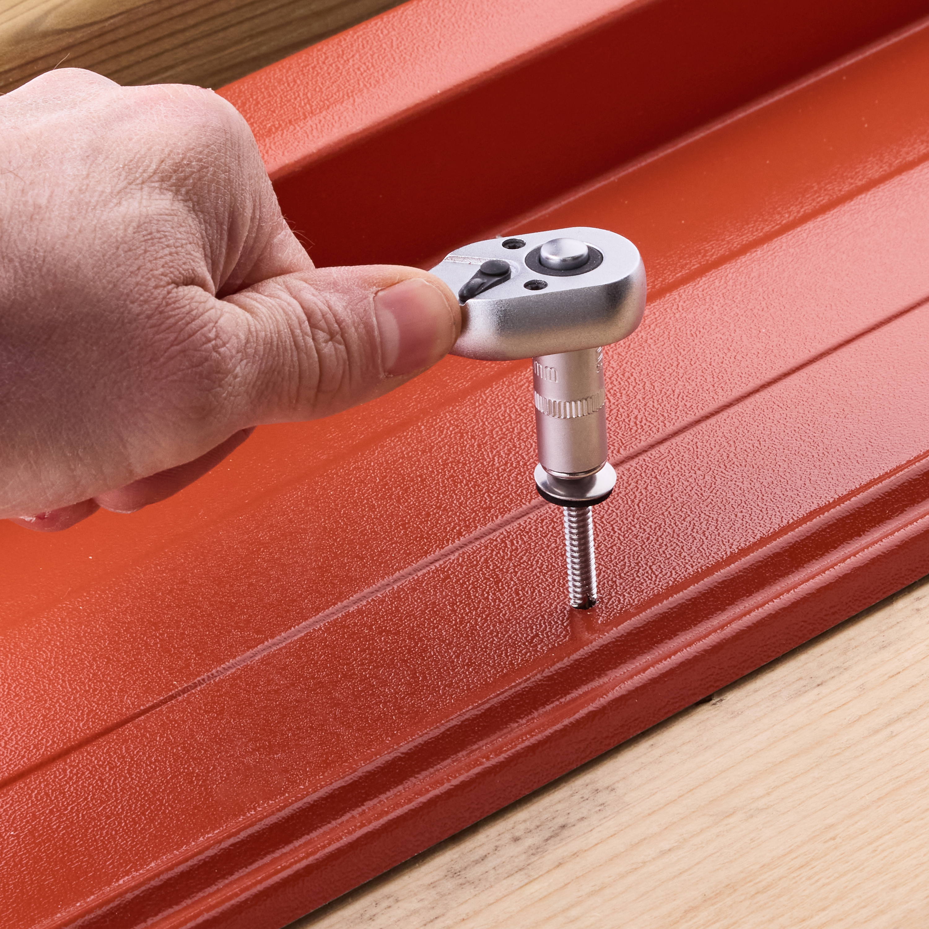 Caixa 50 Parafusos Autoroscantes Sextavado p/telha STANDERS inox a2 4.8x45 - 5