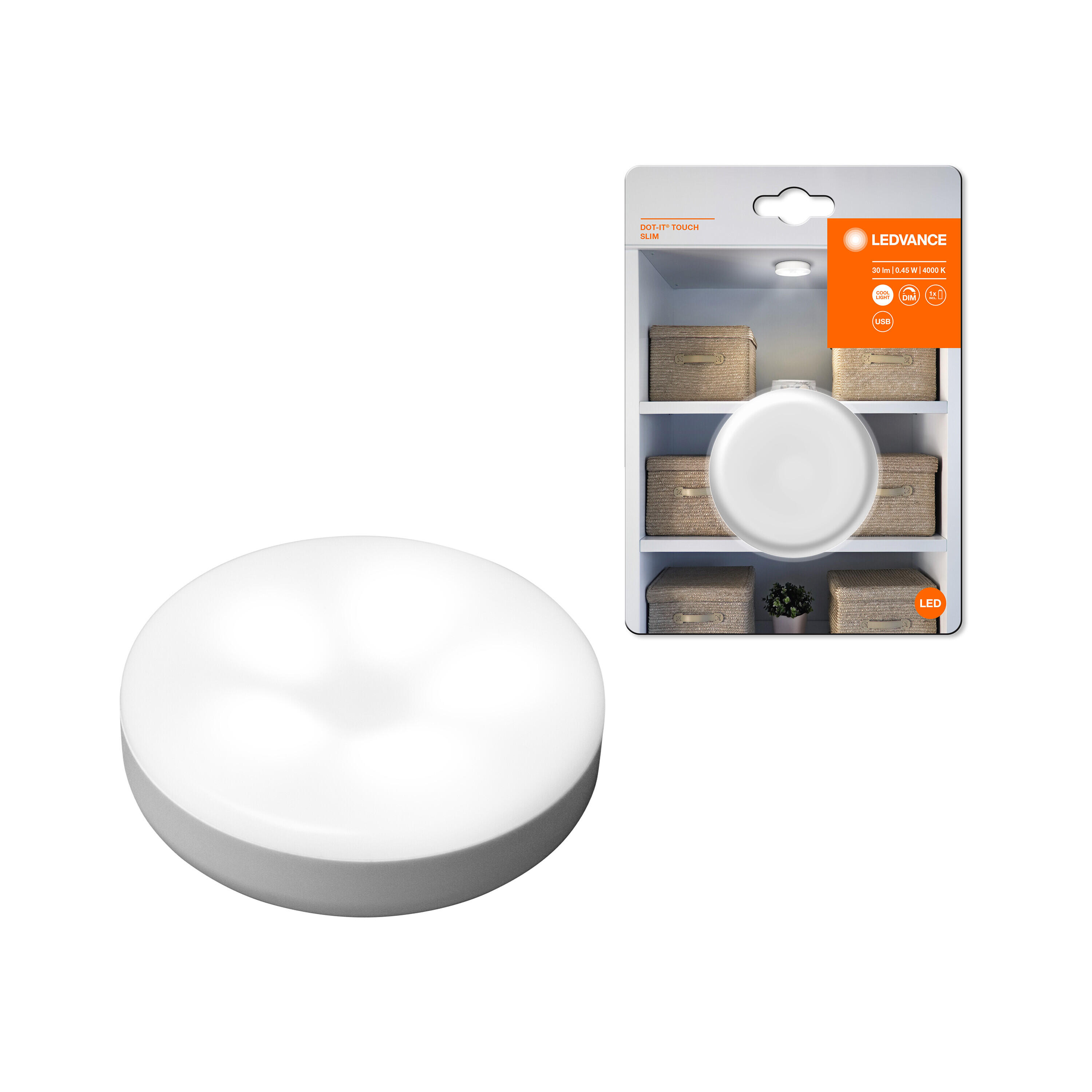 Eclairage LED rechargeable USB Dot it, blanc neutre, Slim LEDVANCE - 6