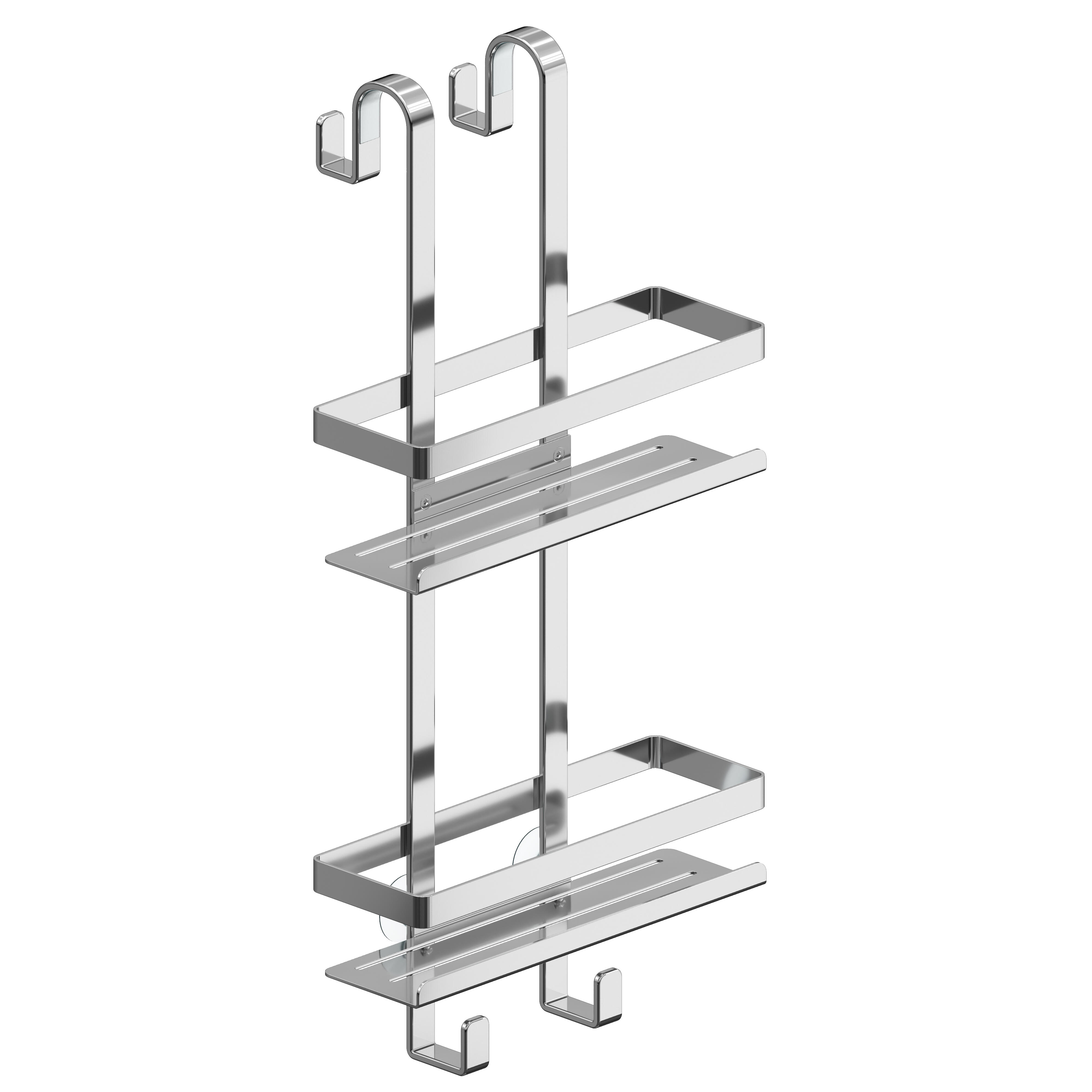 Organizer per doccia per parete doccia Myline acciaio inox - 3