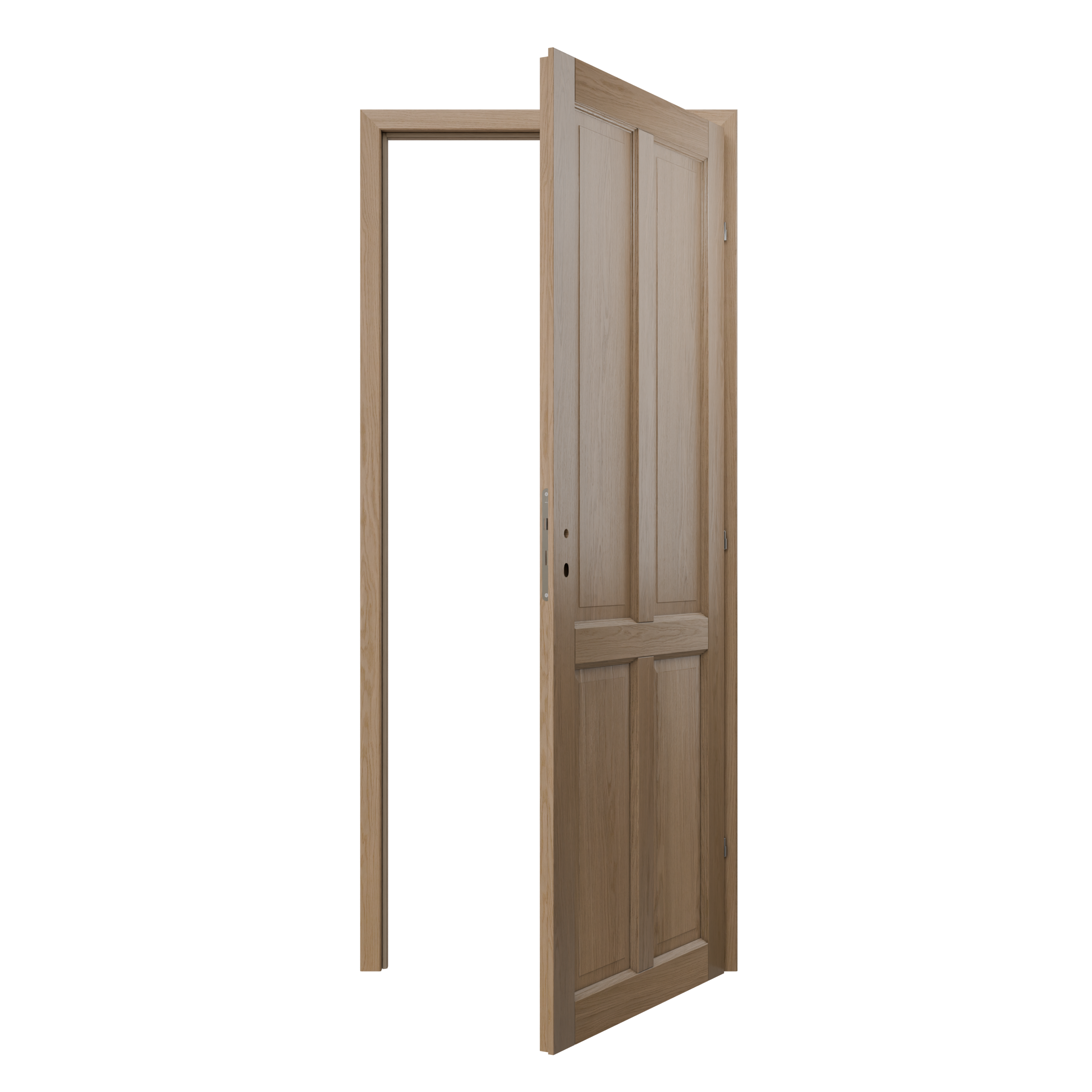 Bloc-porte fin de chantier Mila chêne, H.204 x l.73cm, poussant gauche - 4