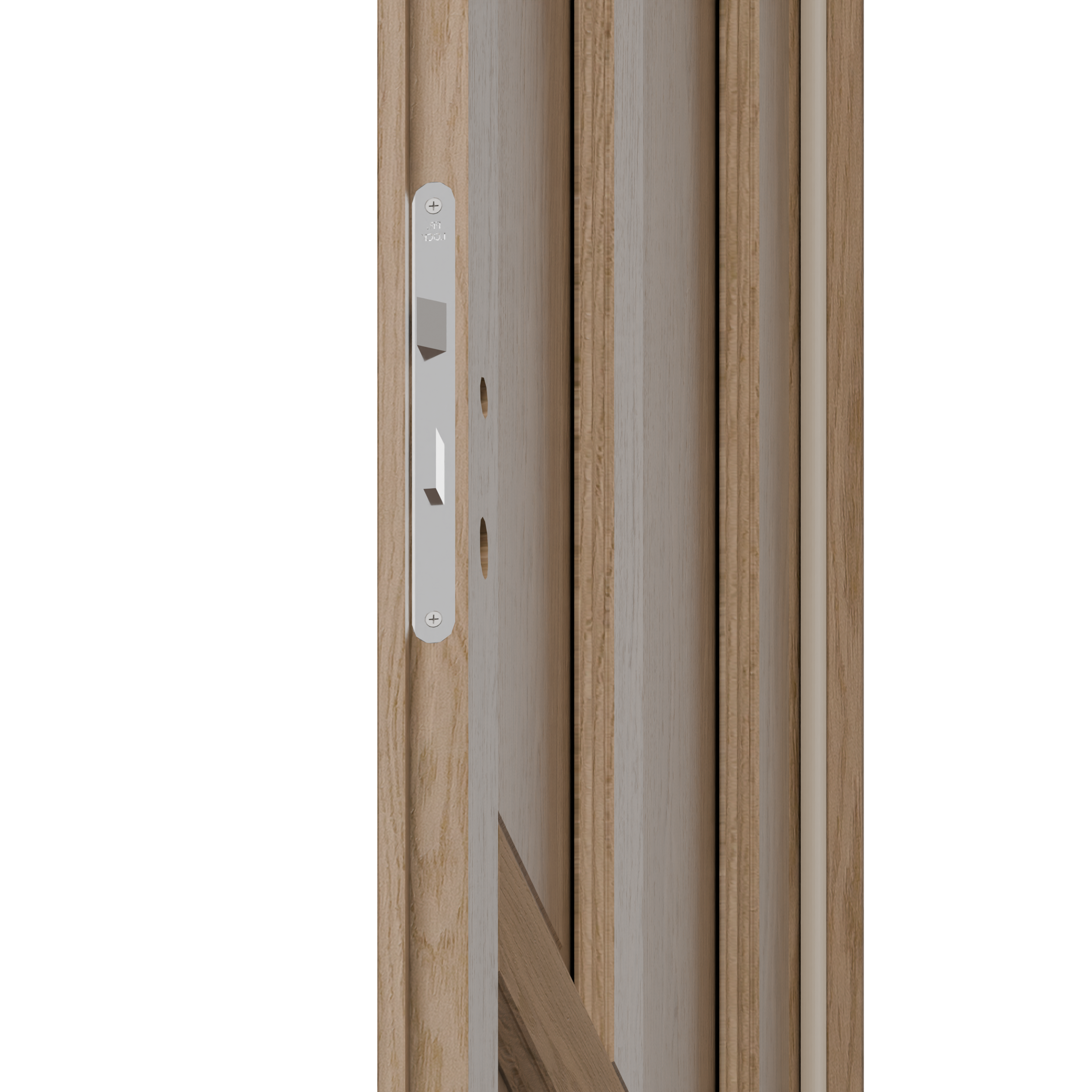 Bloc-porte fin de chantier Mila chêne, H.204 x l.73cm, poussant droit - 5