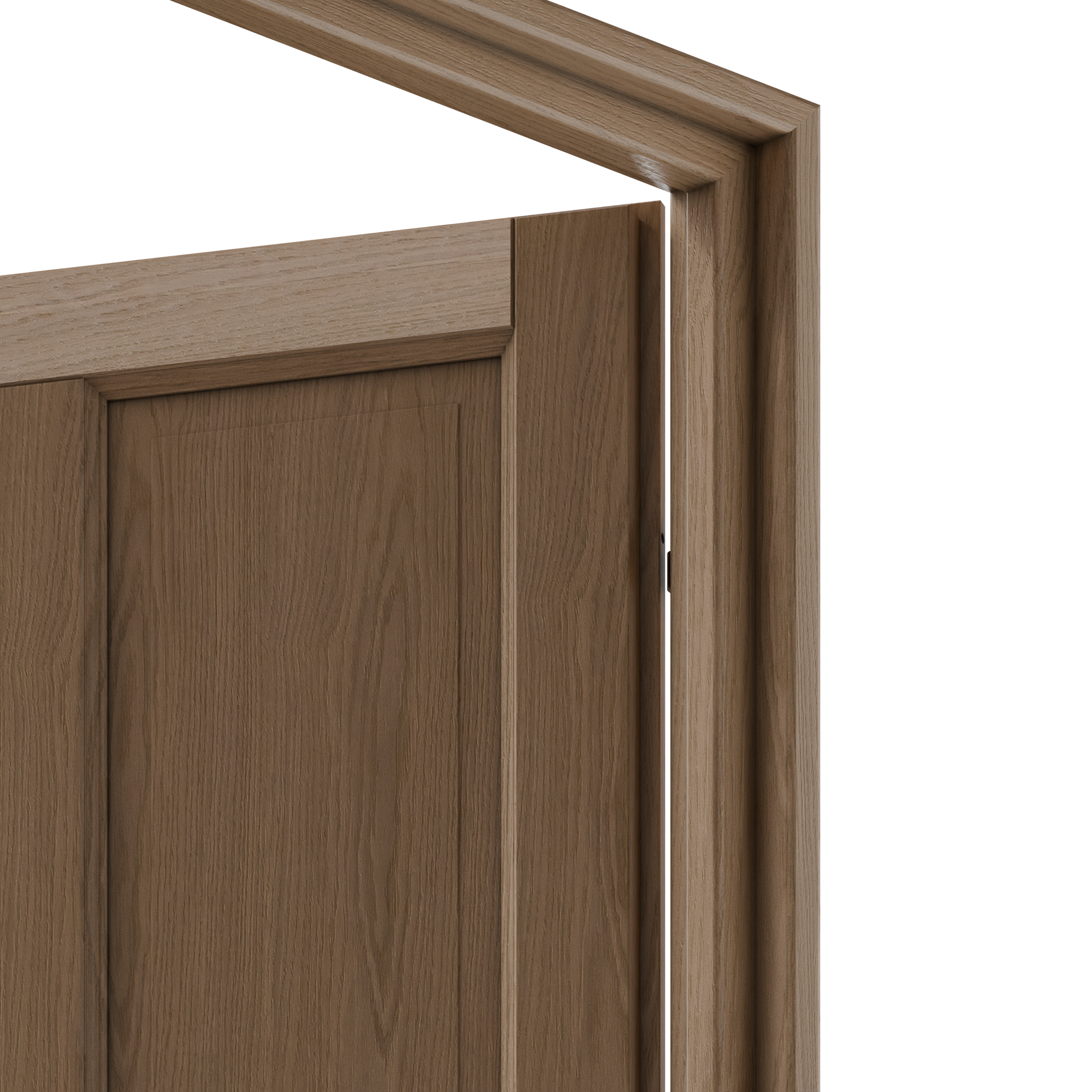 Bloc-porte fin de chantier Mila chêne, H.204 x l.73cm, poussant droit - 7