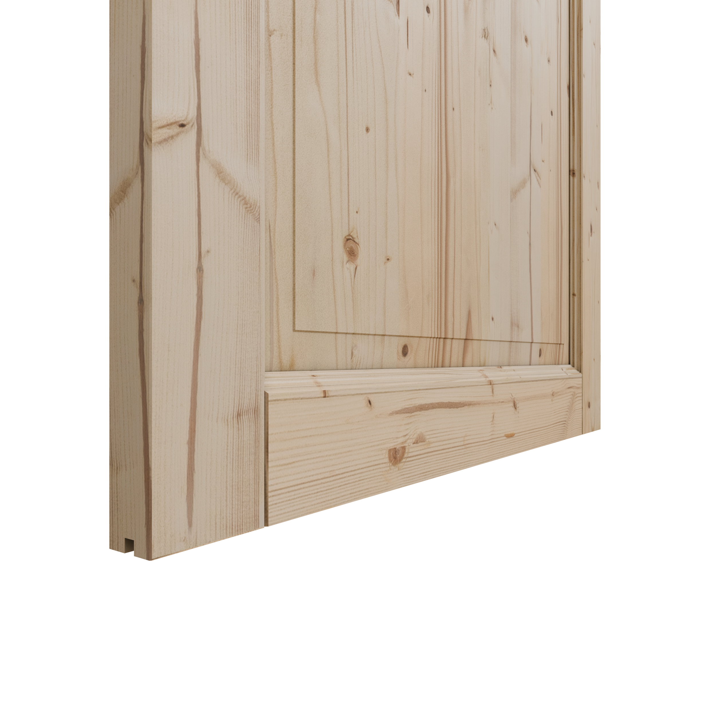 Porte coulissante Rosalie épicéa, H.204 x l.73 cm - 4