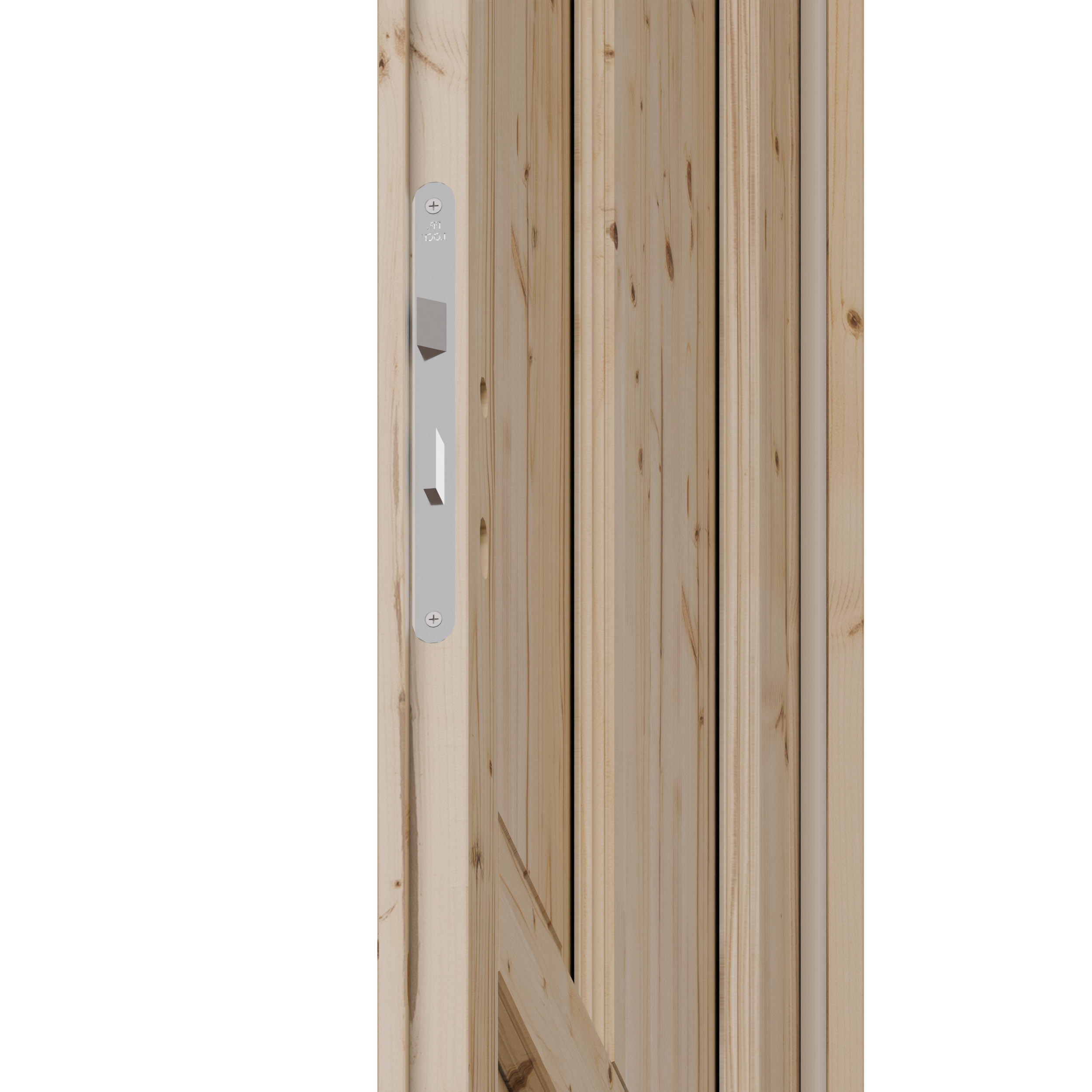 Bloc-porte fin de chantier Mila épicéa, H.204 x l.73cm, poussant droit - 5