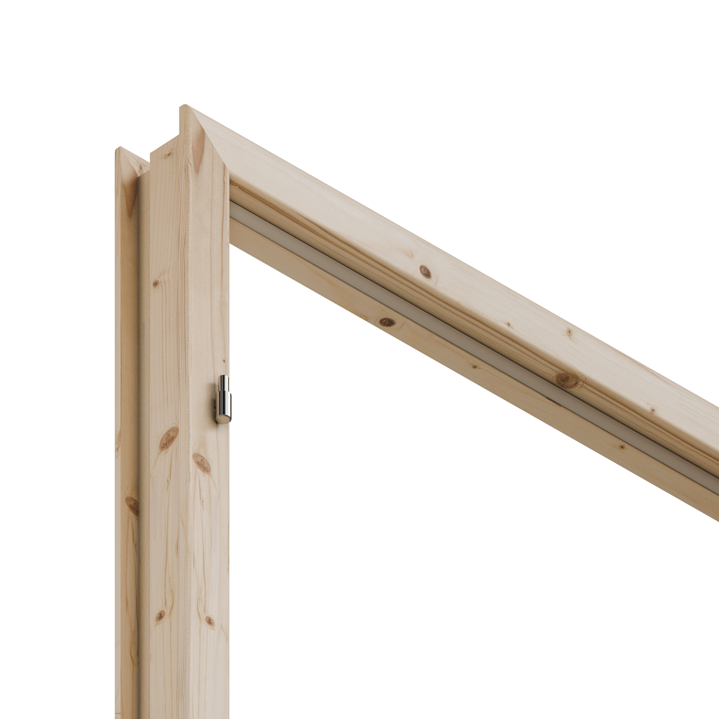 Bloc-porte fin de chantier Mila épicéa, H.204 x l.73cm, poussant droit - 9