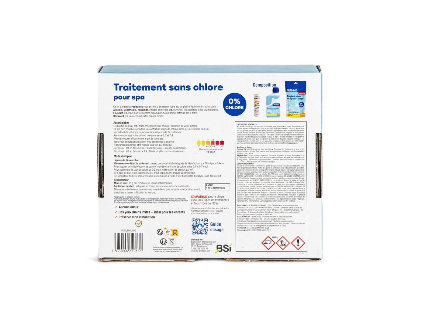 Kit spécial spa POOLSAN, 250 ml - 5