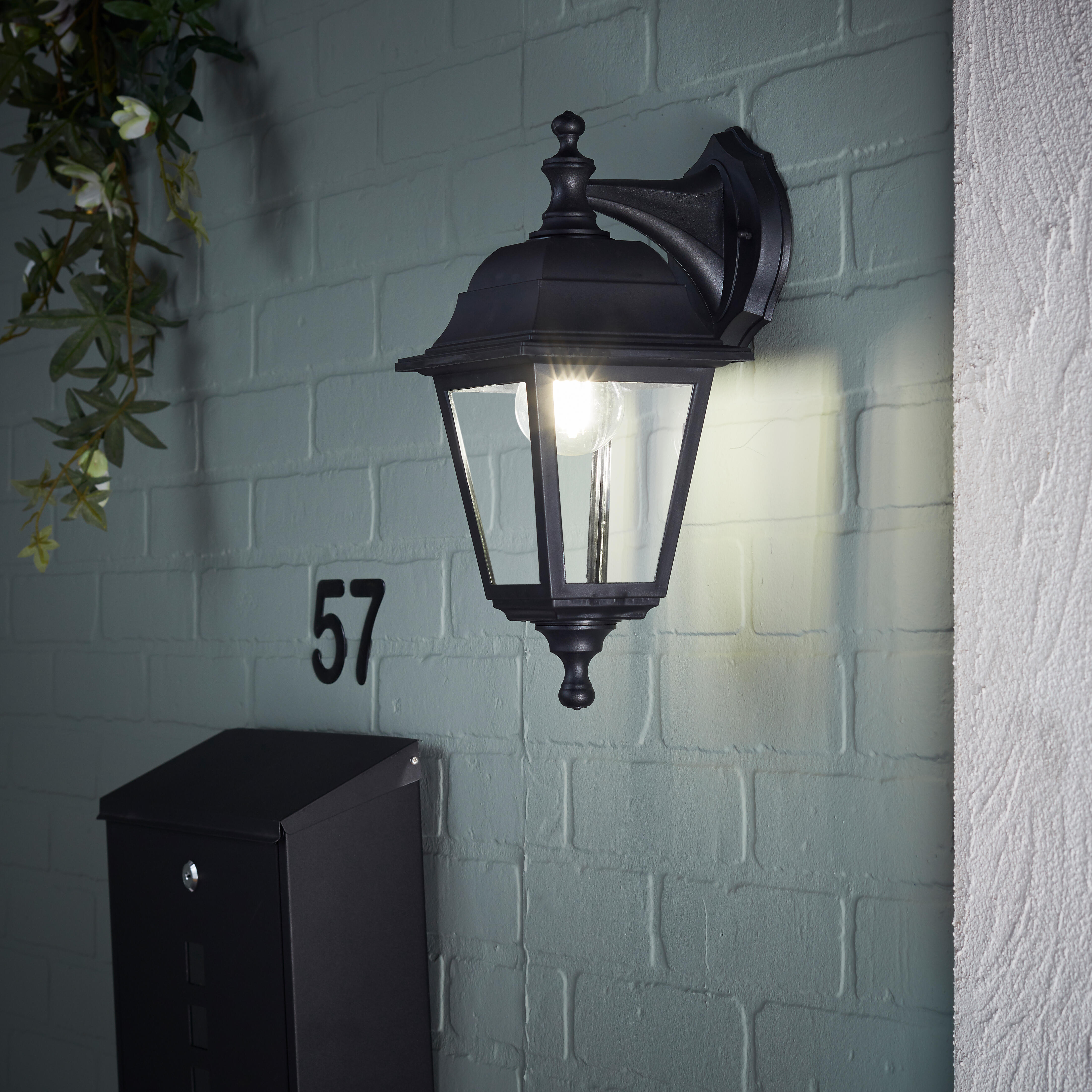 Applique extérieure E27 max 25W noir Sima - 3