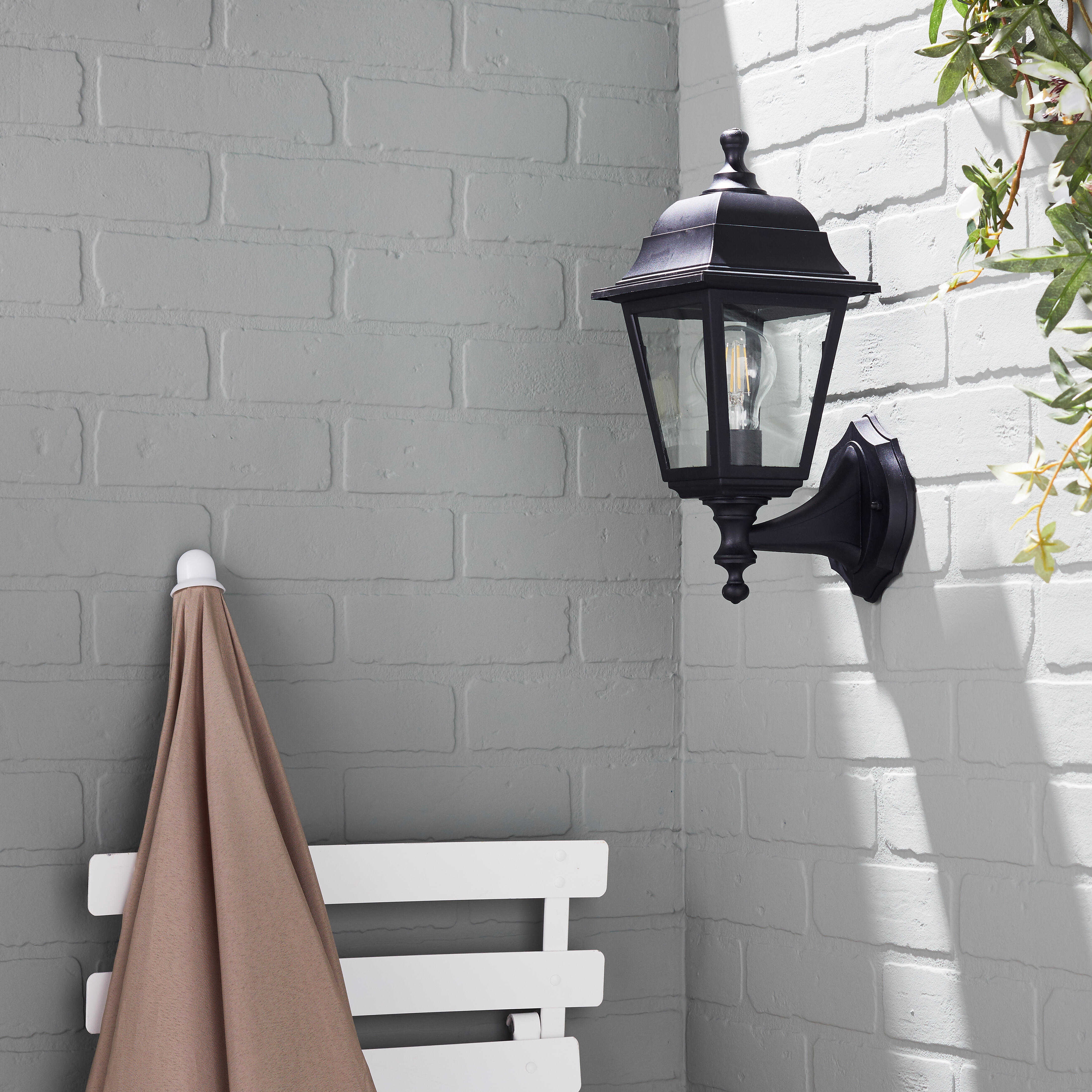 Applique extérieure E27 max 25W noir Sima - 5