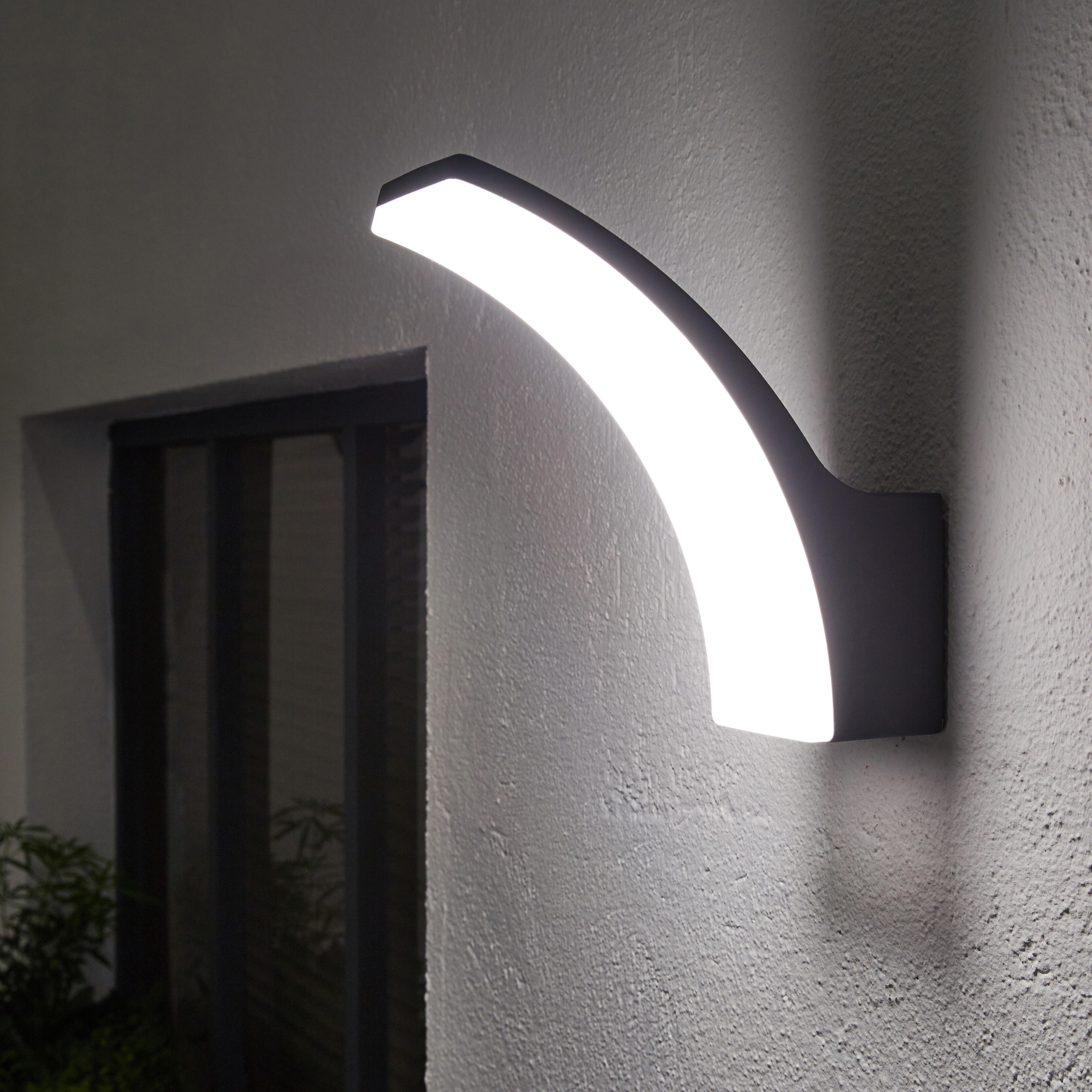 Applique LED moderno Lakko grigio IP44, luce bianco naturale 1500 lumen, INSPIRE - 7