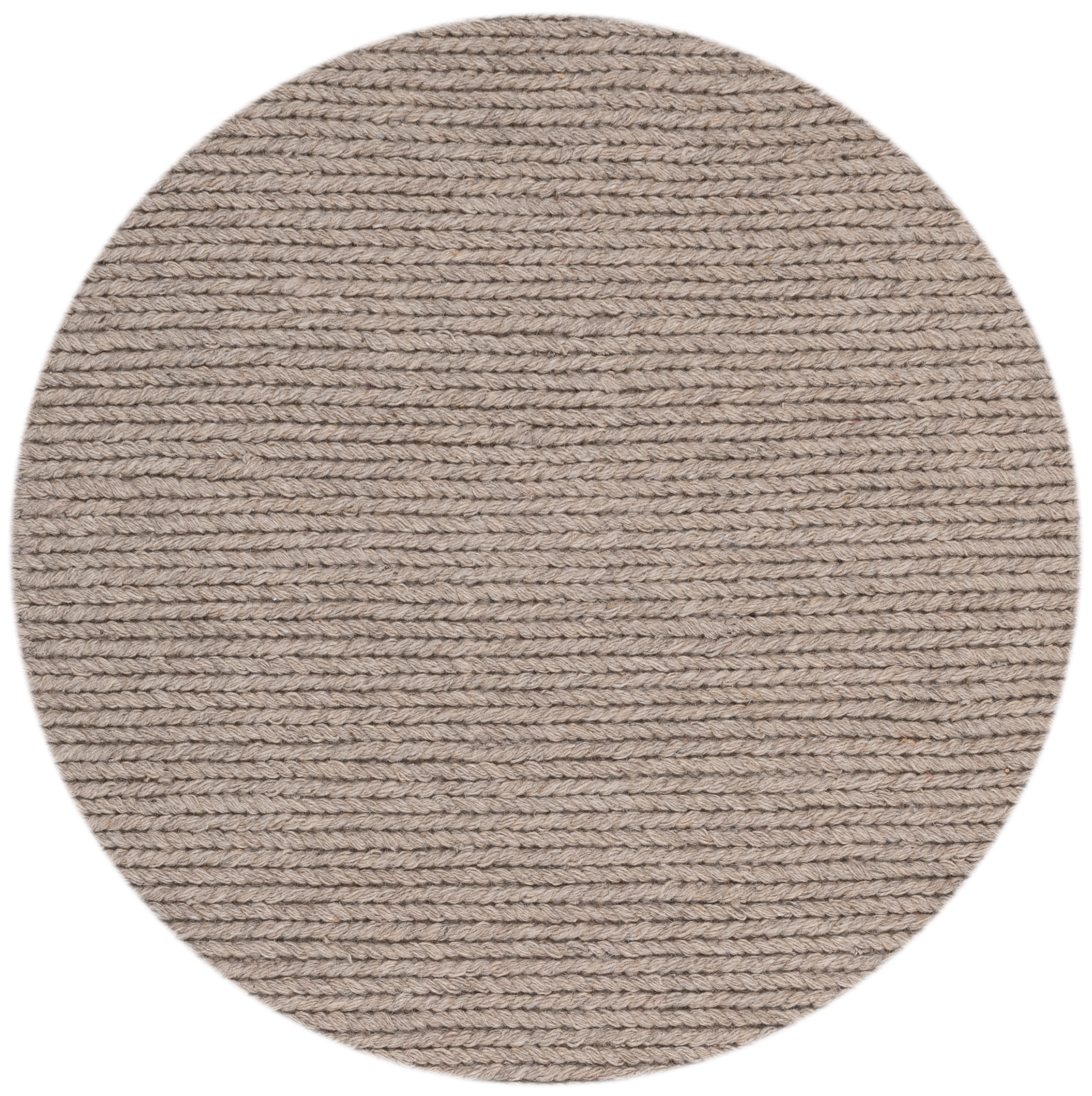 Dywan wełniany okrągły Fir Wool beżowy śr. 160 cm