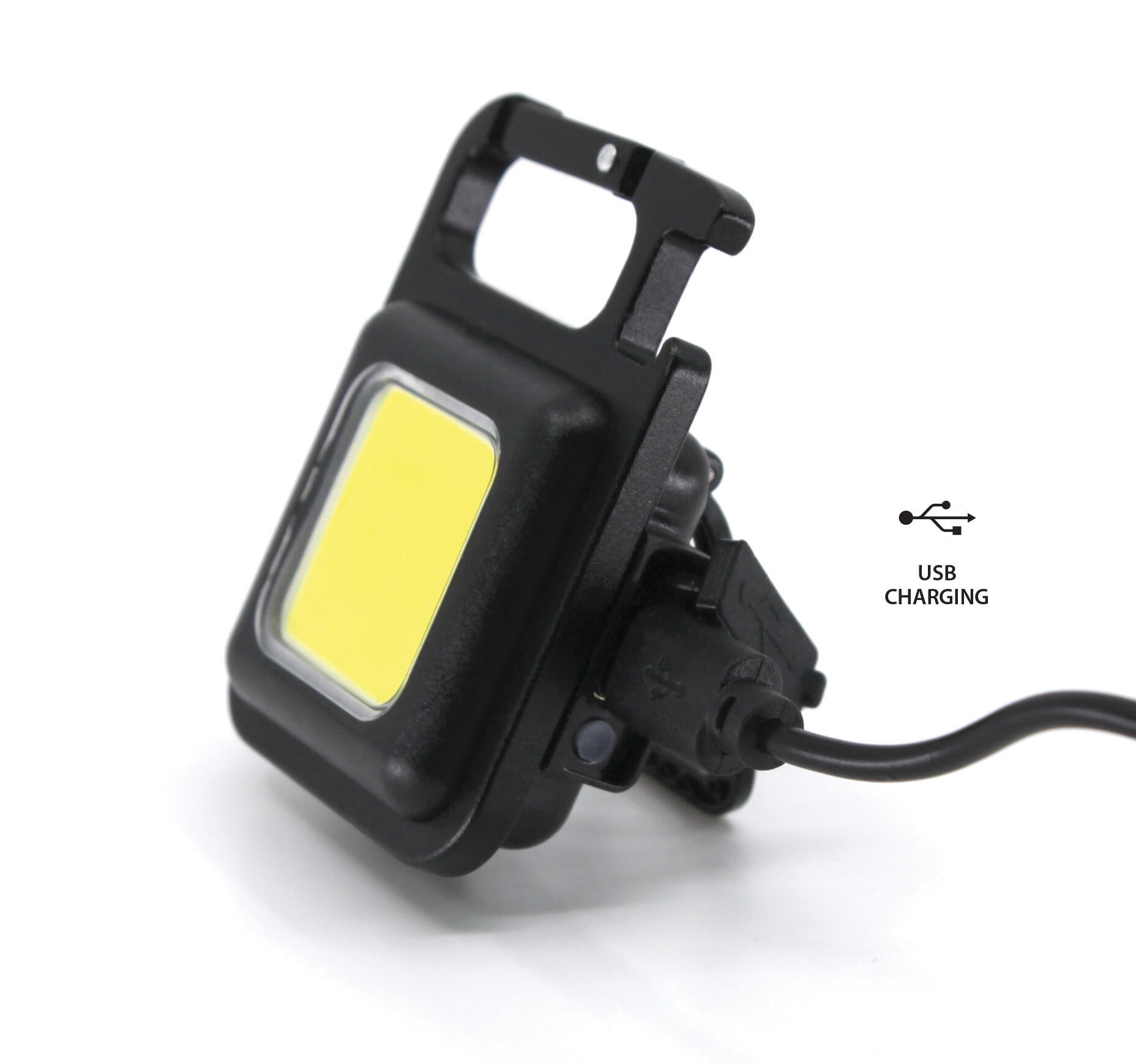 Torcia portachiavi ricaricabile con moschettone led cob 5 W 500 LM - 10