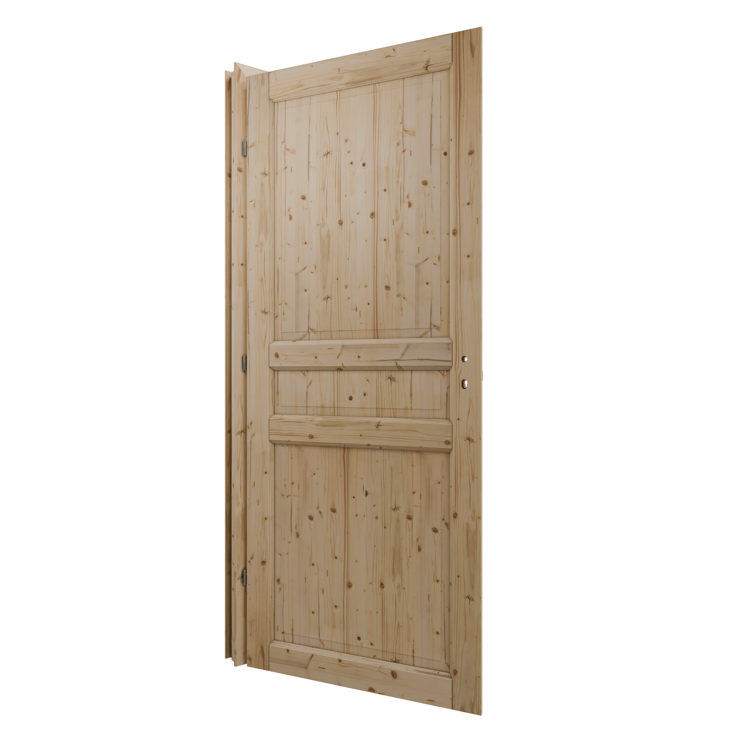 Bloc-porte fin de chantier Rosalie épicéa, H.204 x l.83 cm, poussant droit - 4