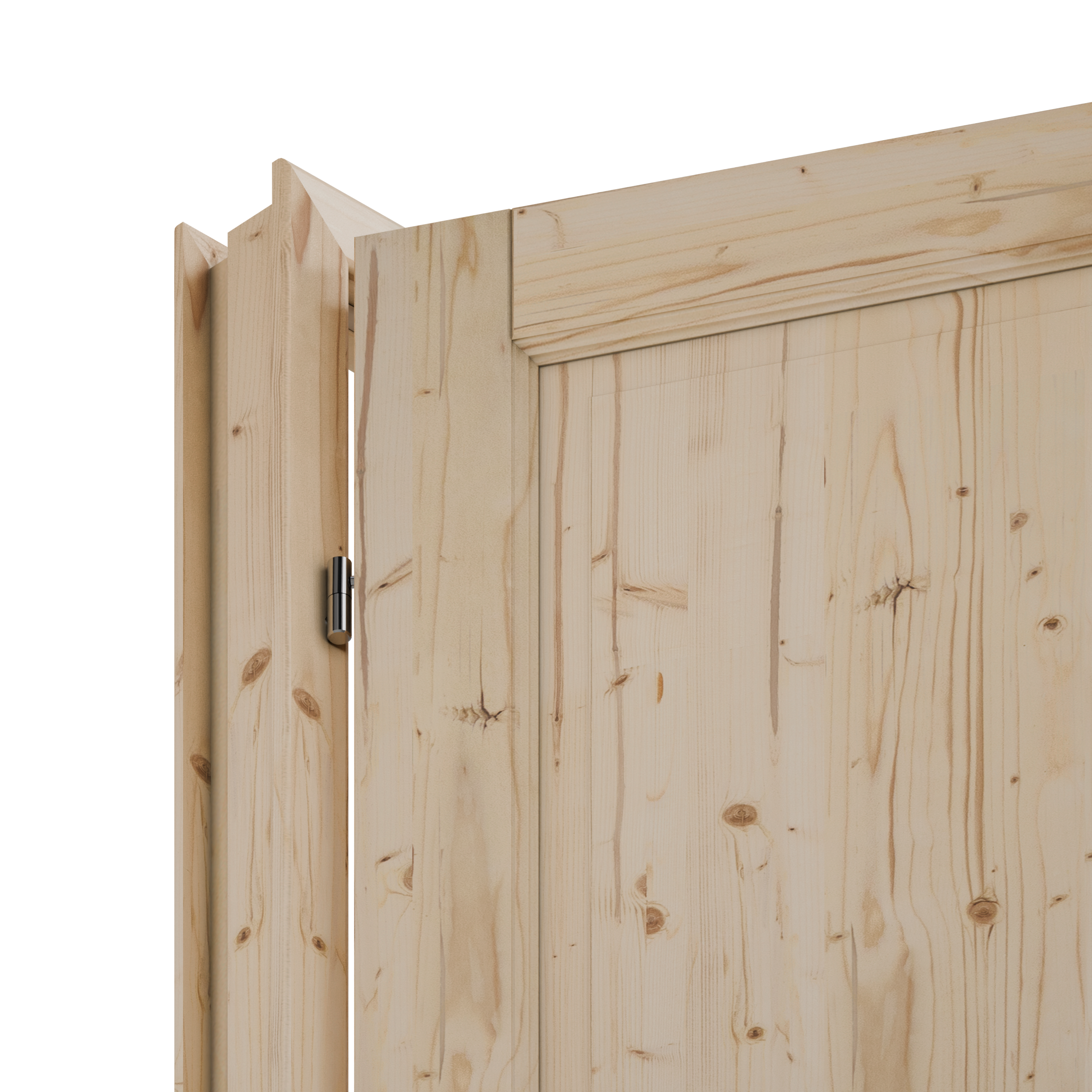 Bloc-porte fin de chantier Rosalie épicéa, H.204 x l.83 cm, poussant droit - 6