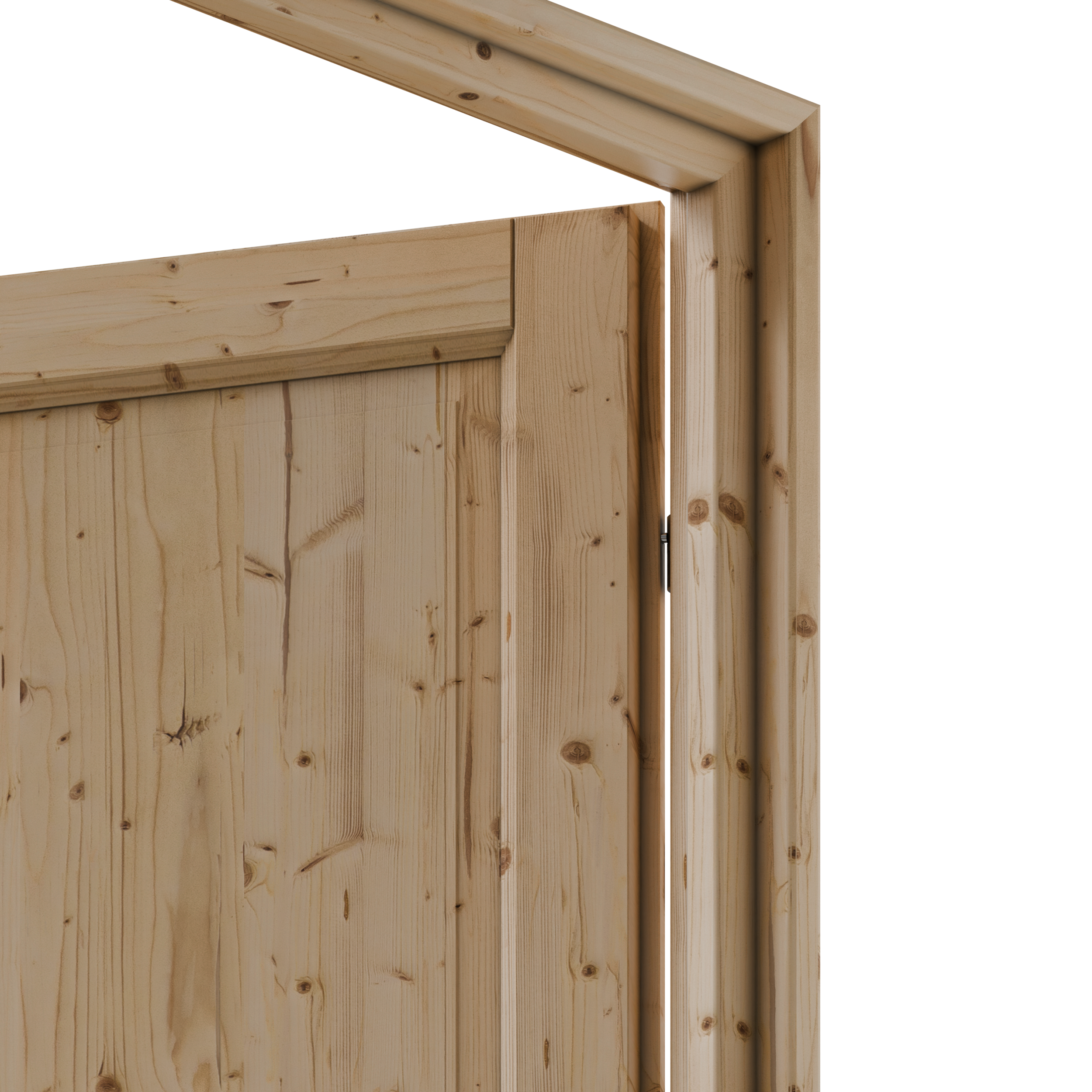 Bloc-porte fin de chantier Rosalie épicéa, H.204 x l.83 cm, poussant droit - 5