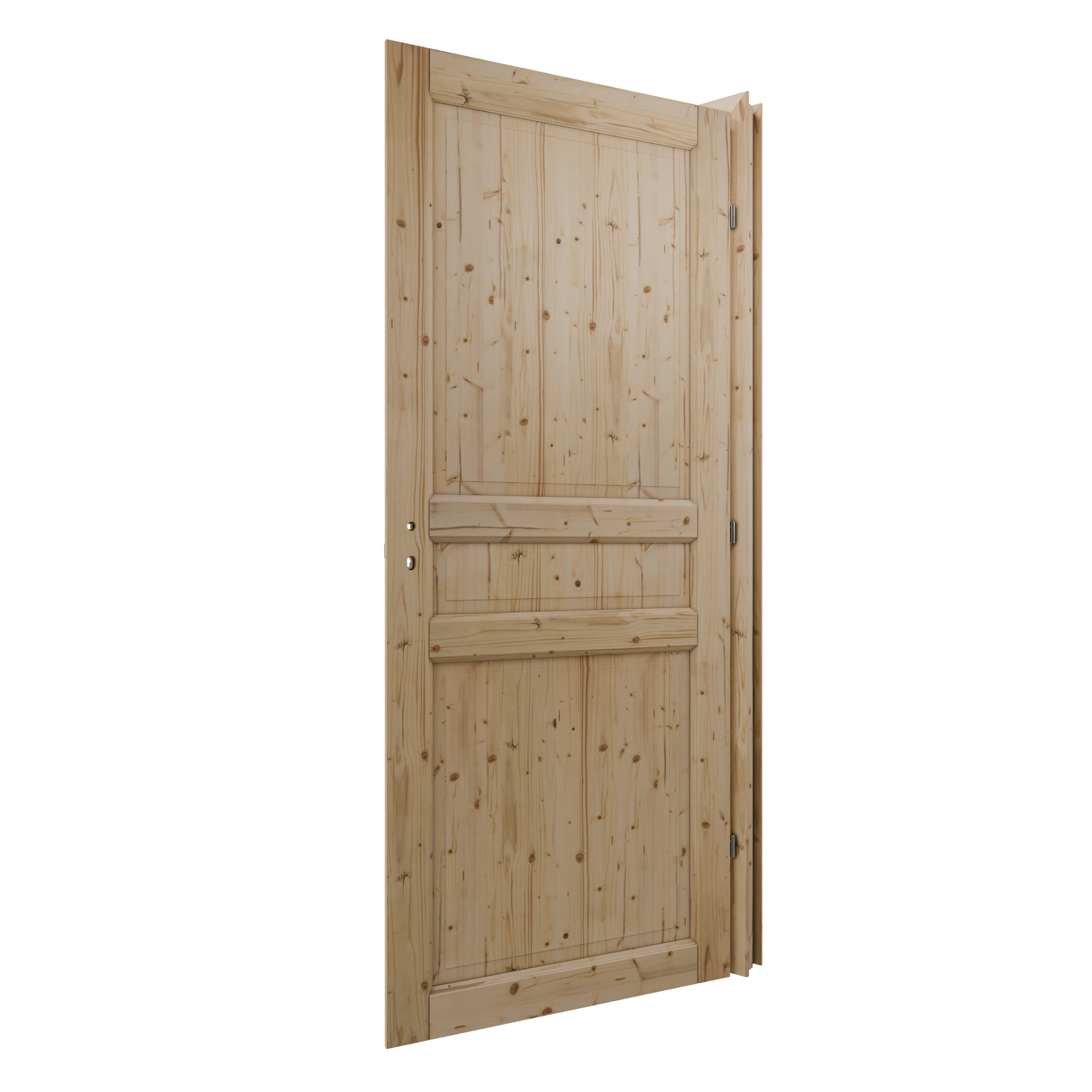 Bloc-porte fin de chantier Rosalie épicéa, H.204 x l.73 cm, poussant droit - 4