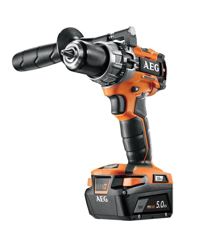 Perceuse à percussion 18 V AEG 4935500159, 65 Nm + 2 batteries 5Ah