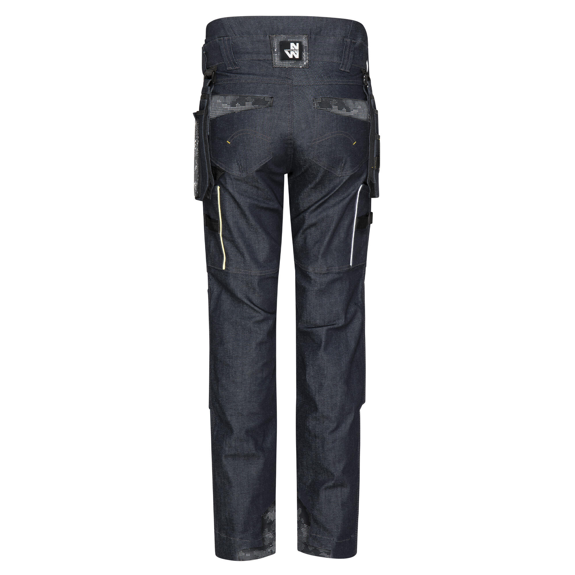Lot De 4 Jeans Vintage En Coton Taille 42 - Style Droit, Usé/taché, Vêtement De Travail, Occasion Bon état