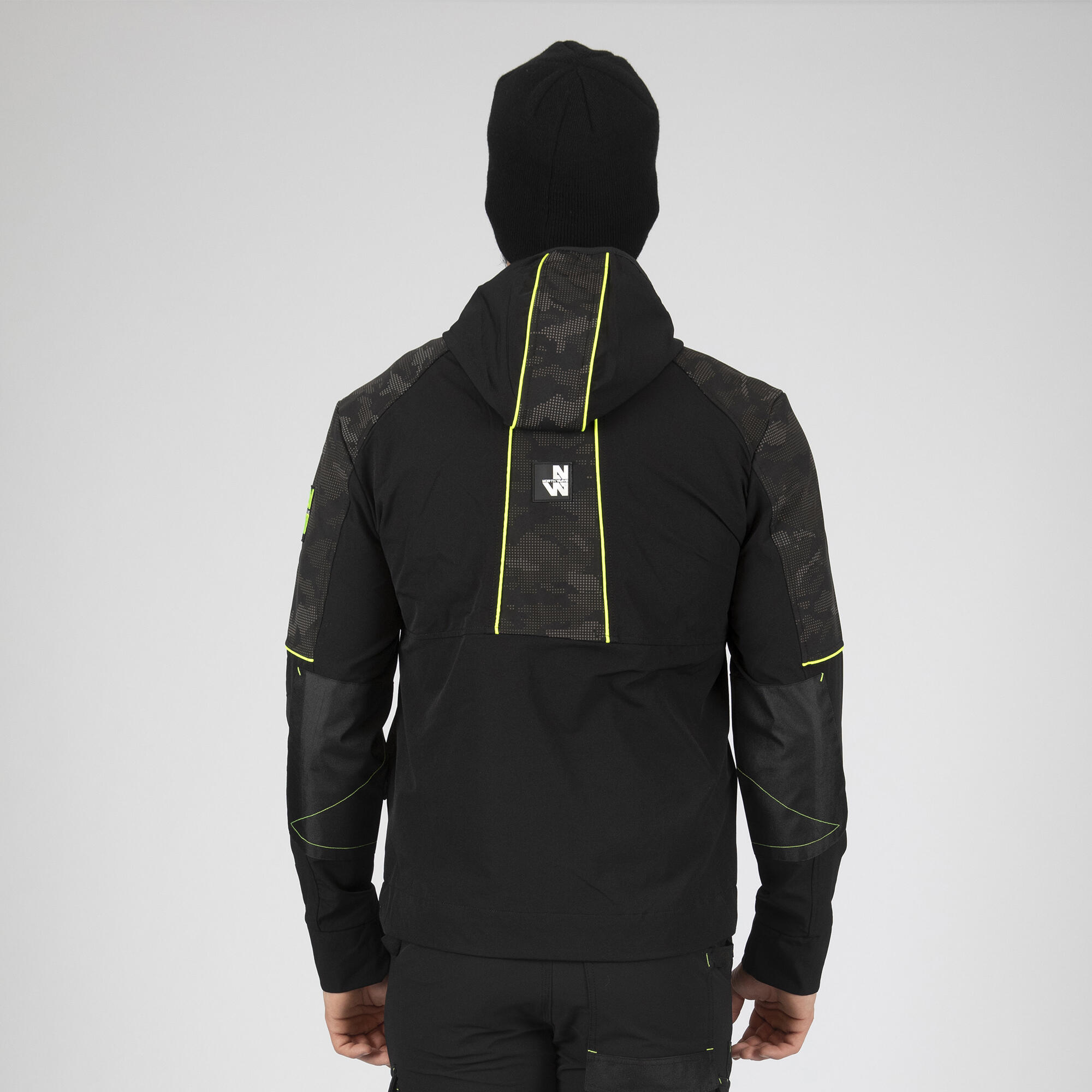 Parka de travail 1253-nr-xl, NINE WORTHS noir, taille xl - 4