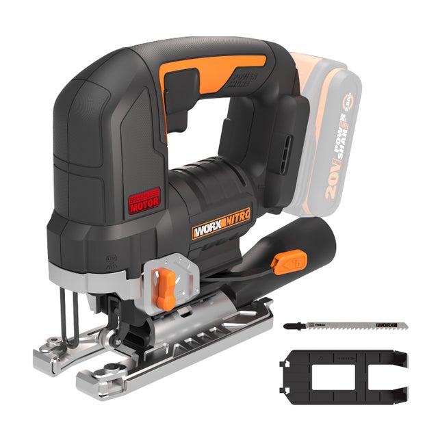 Scie sauteuse Brushless 20V WORX - WX542.9 (sans batterie ni chargeur)