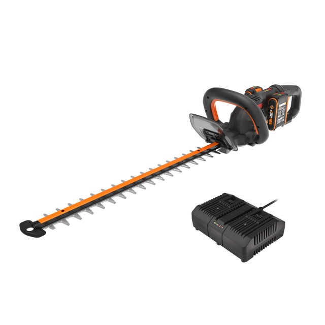 Taille-haies 2*20V 58cm WORX - WG286E (2 batteries 2Ah et chargeur double)