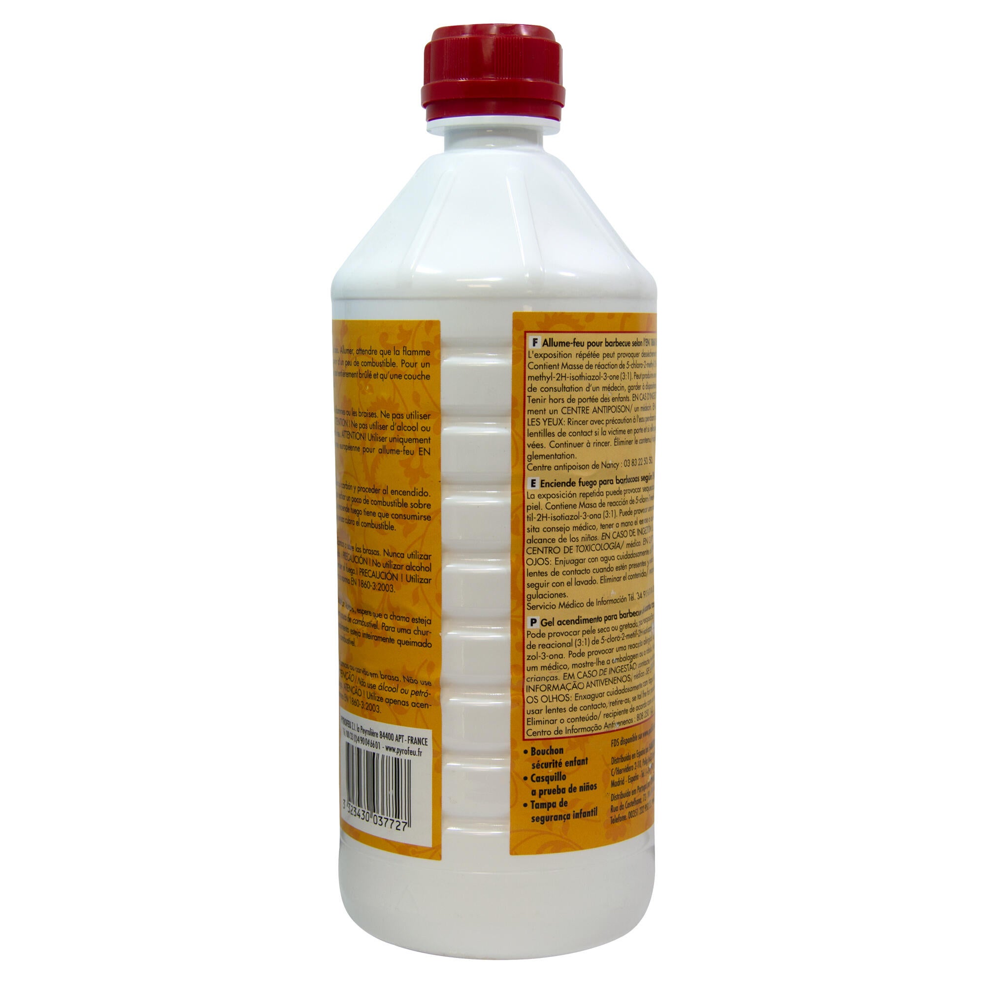 Gel de encendido para estufa de leña SANEPLAST Pyrofeu 1L - 4