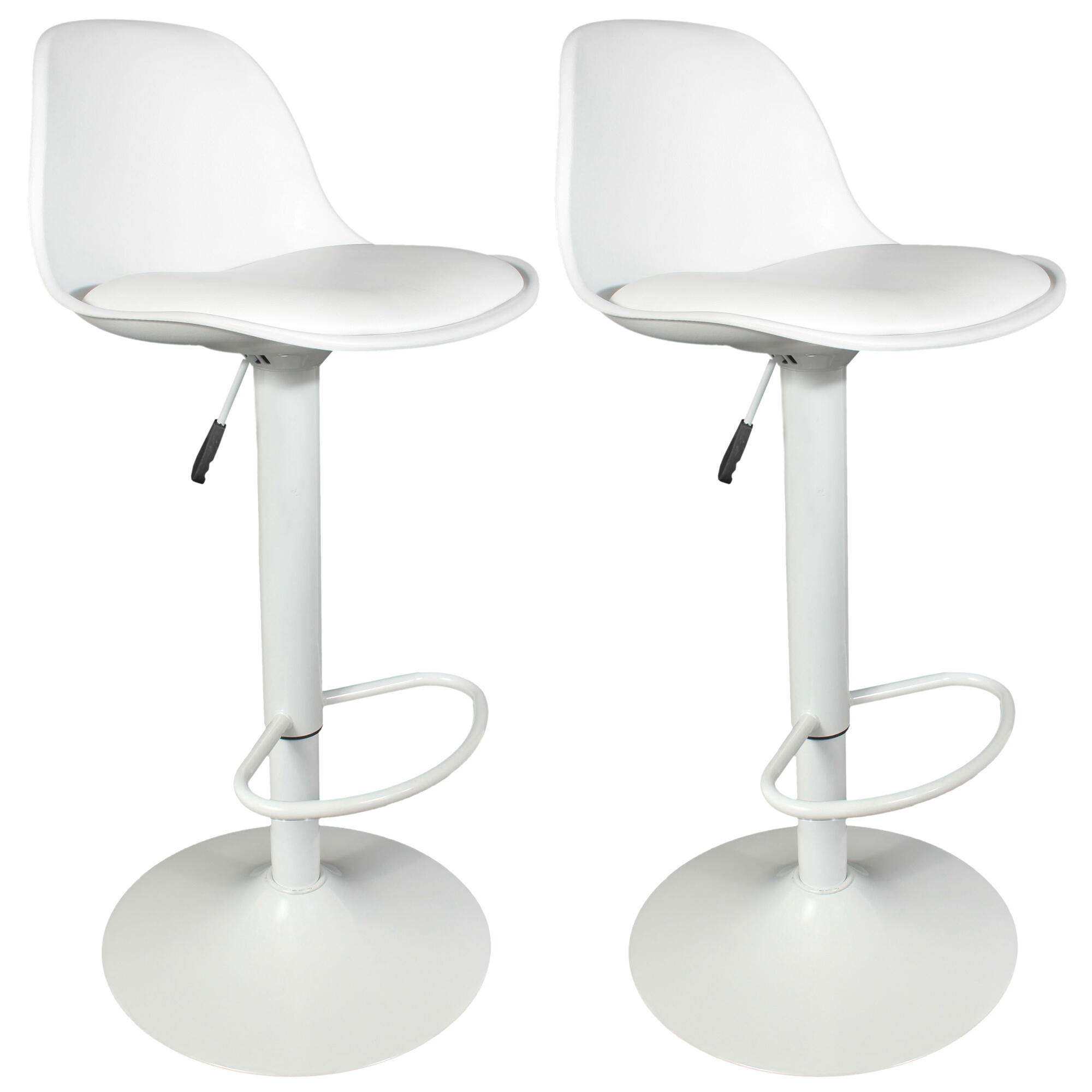 Set de 2 taburetes isak blancos