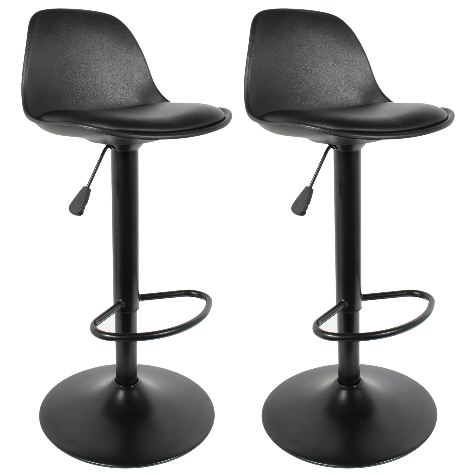 Set de 2 taburetes isak negros