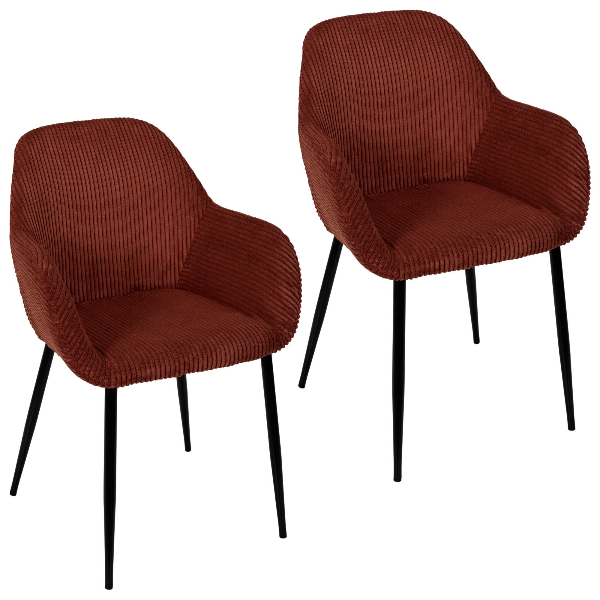 Set de 2 sillas scott terracota