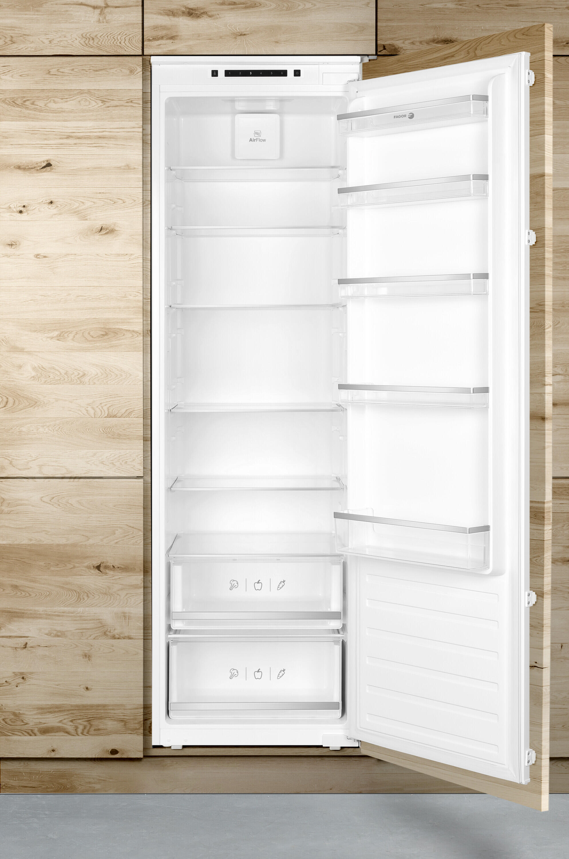 Frigorífico 1 puerta integrable FAGOR 3FIB 1725 cíclico 177cm 316L blanco clase E - 6