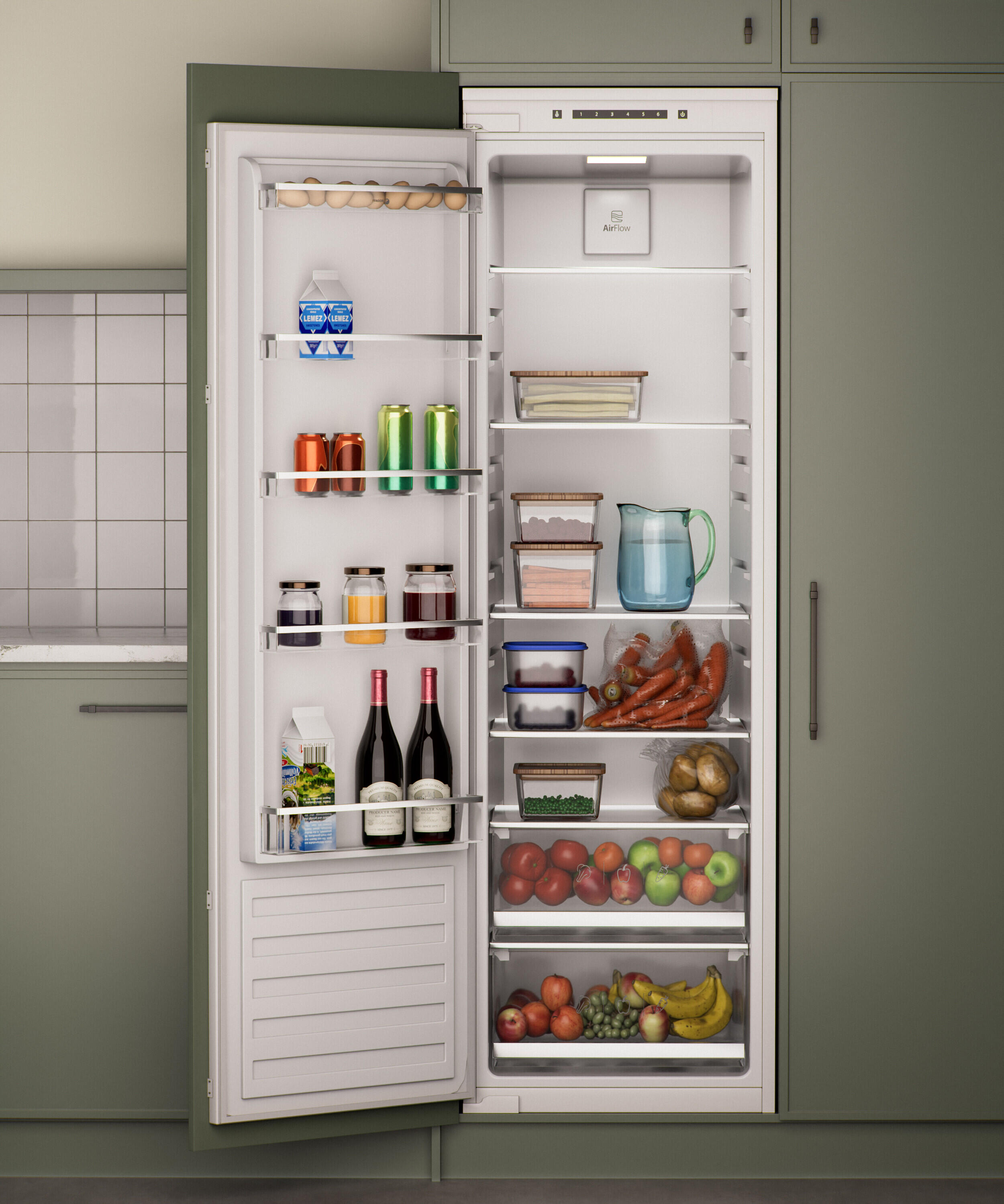 Frigorífico 1 puerta integrable FAGOR 3FIB 1725 cíclico 177cm 316L blanco clase E - 5