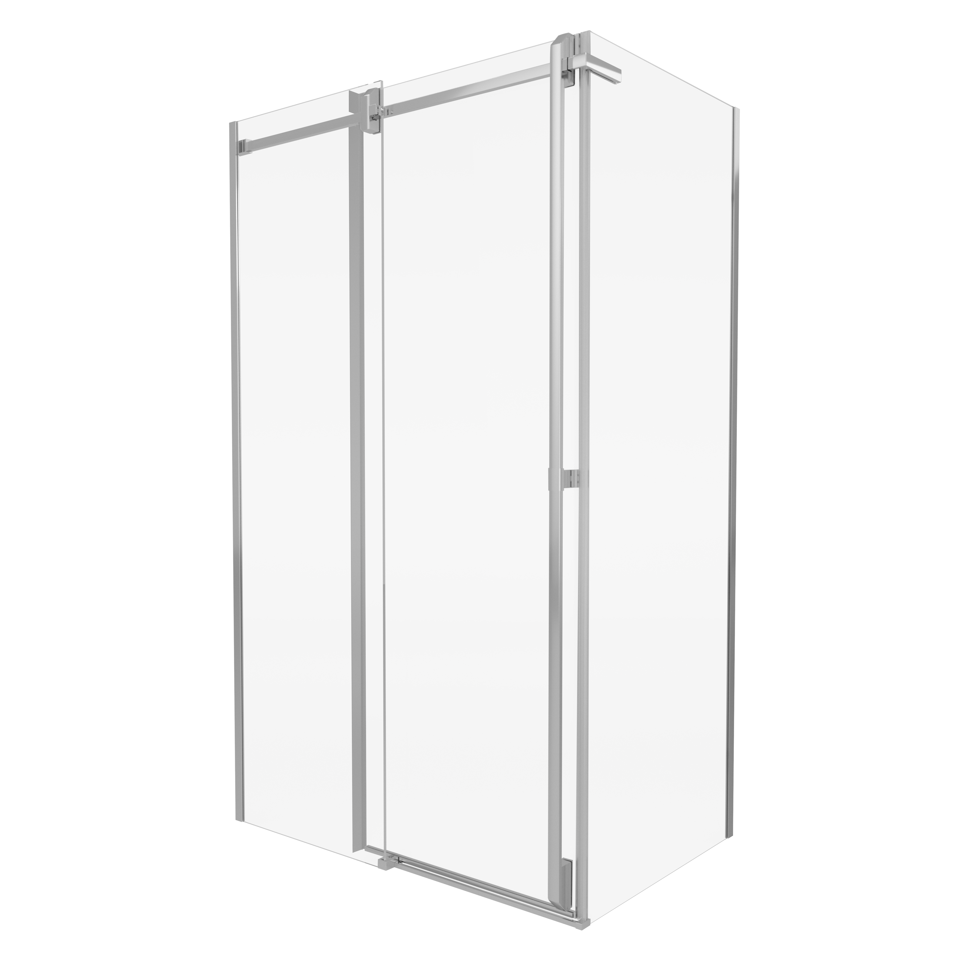 Kabina prysznicowa 120x80 cm chromowana rama Titanium Durasan