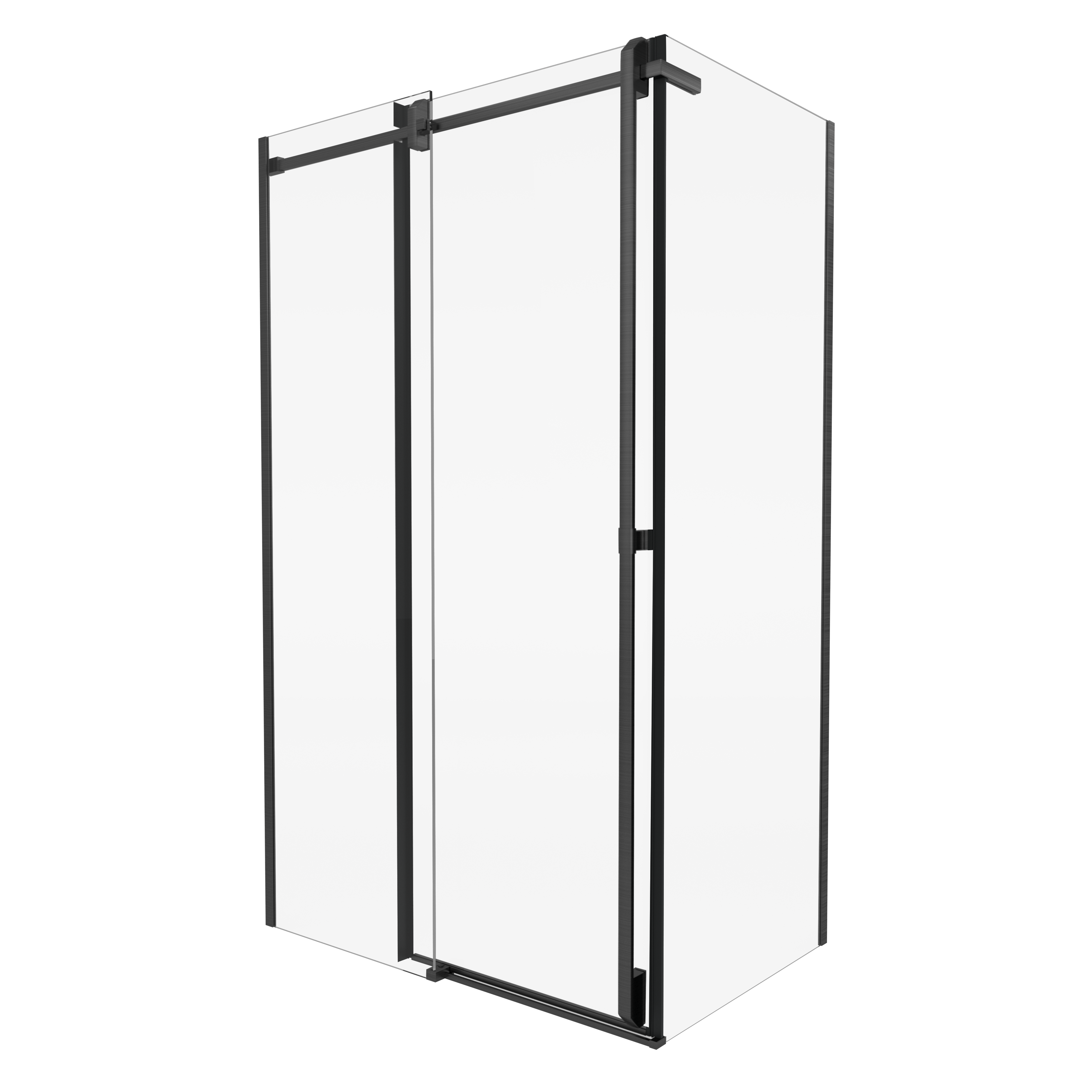 Kabina prysznicowa prostokątna 80x120x200 Titanium Gun Metal Durasan