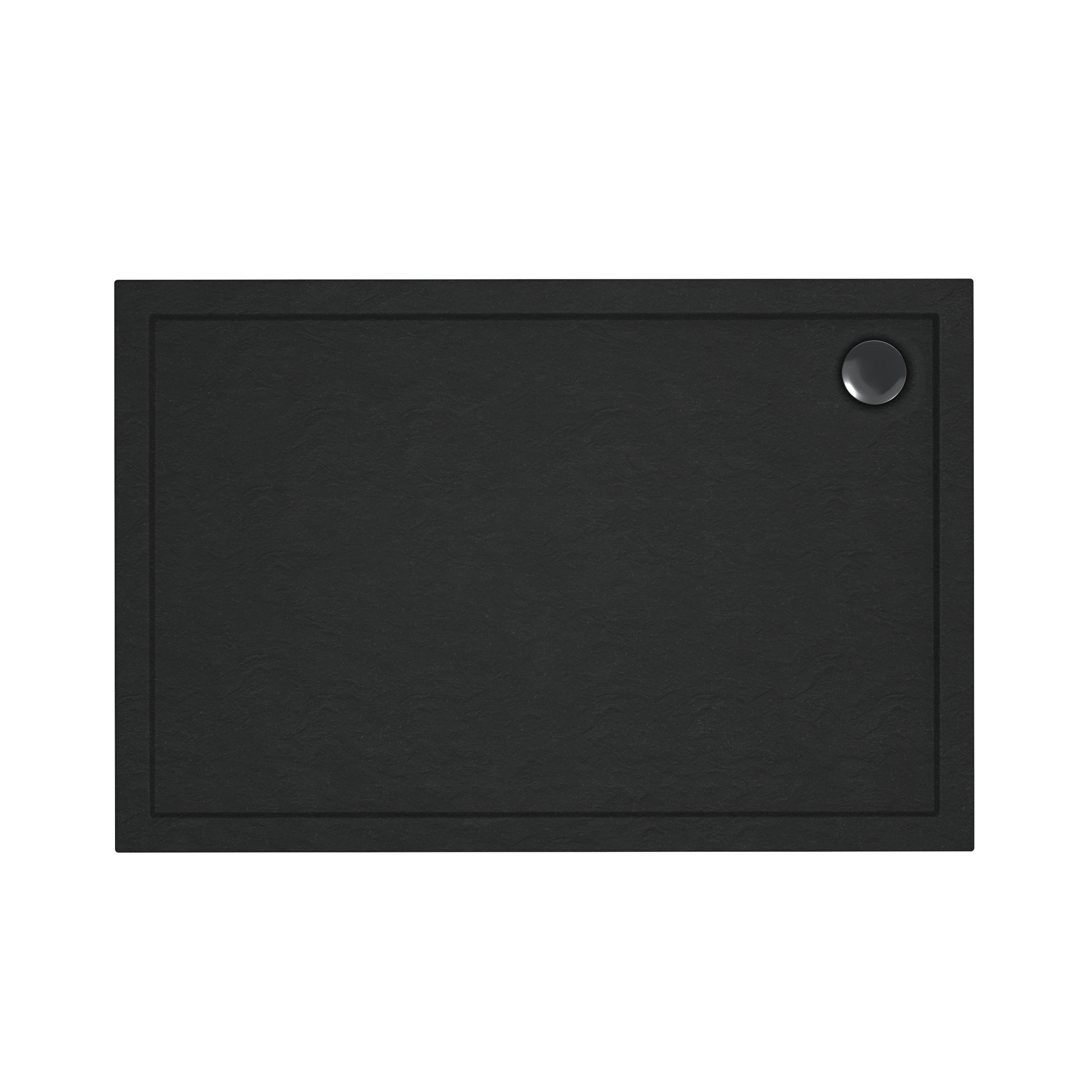 Brodzik do kabiny prysznicowej Ipsilon 90x70x5 cm czarny Sensea