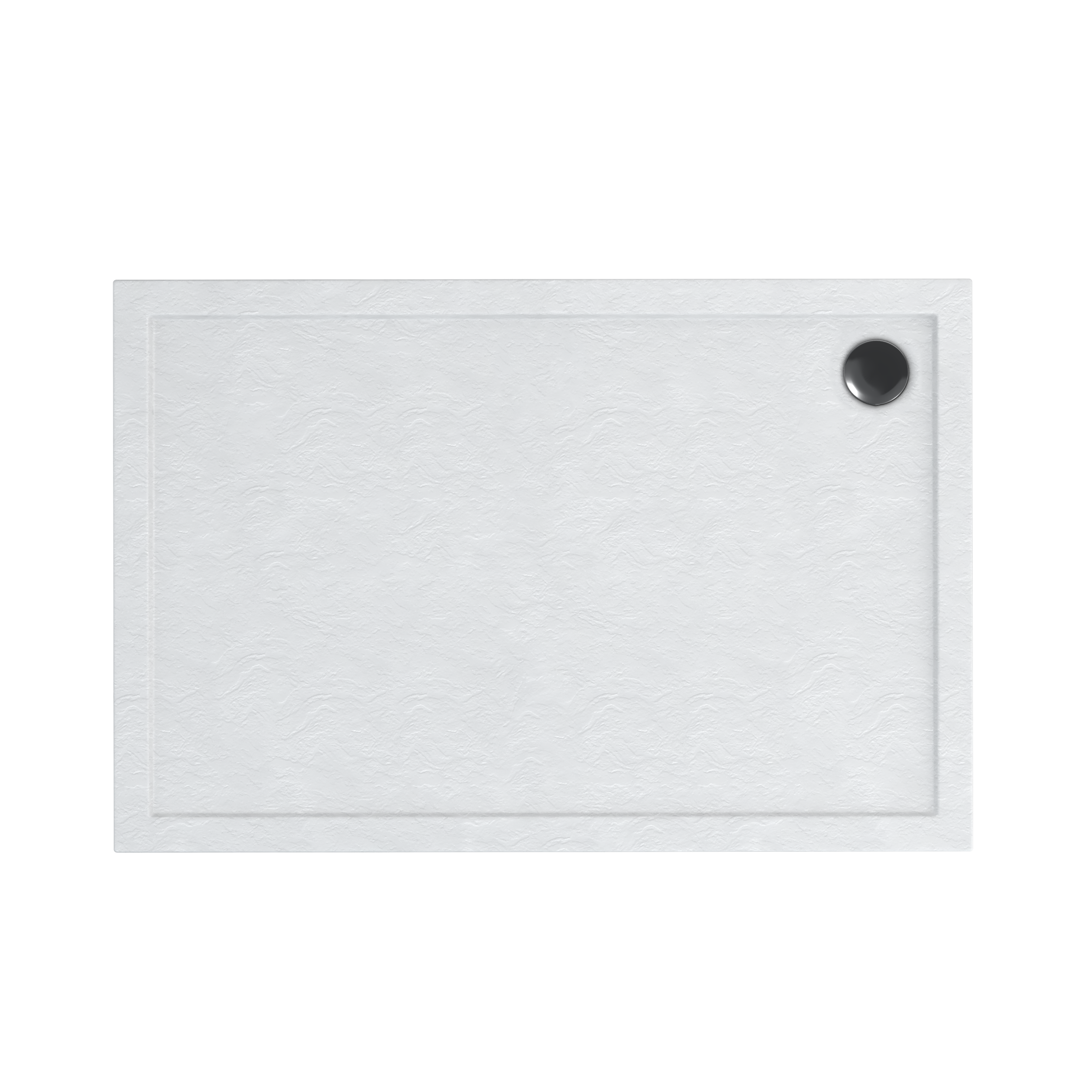 Brodzik Prostokątny Sensea Ipsilon 90 x 70 x 5cm biały kamień