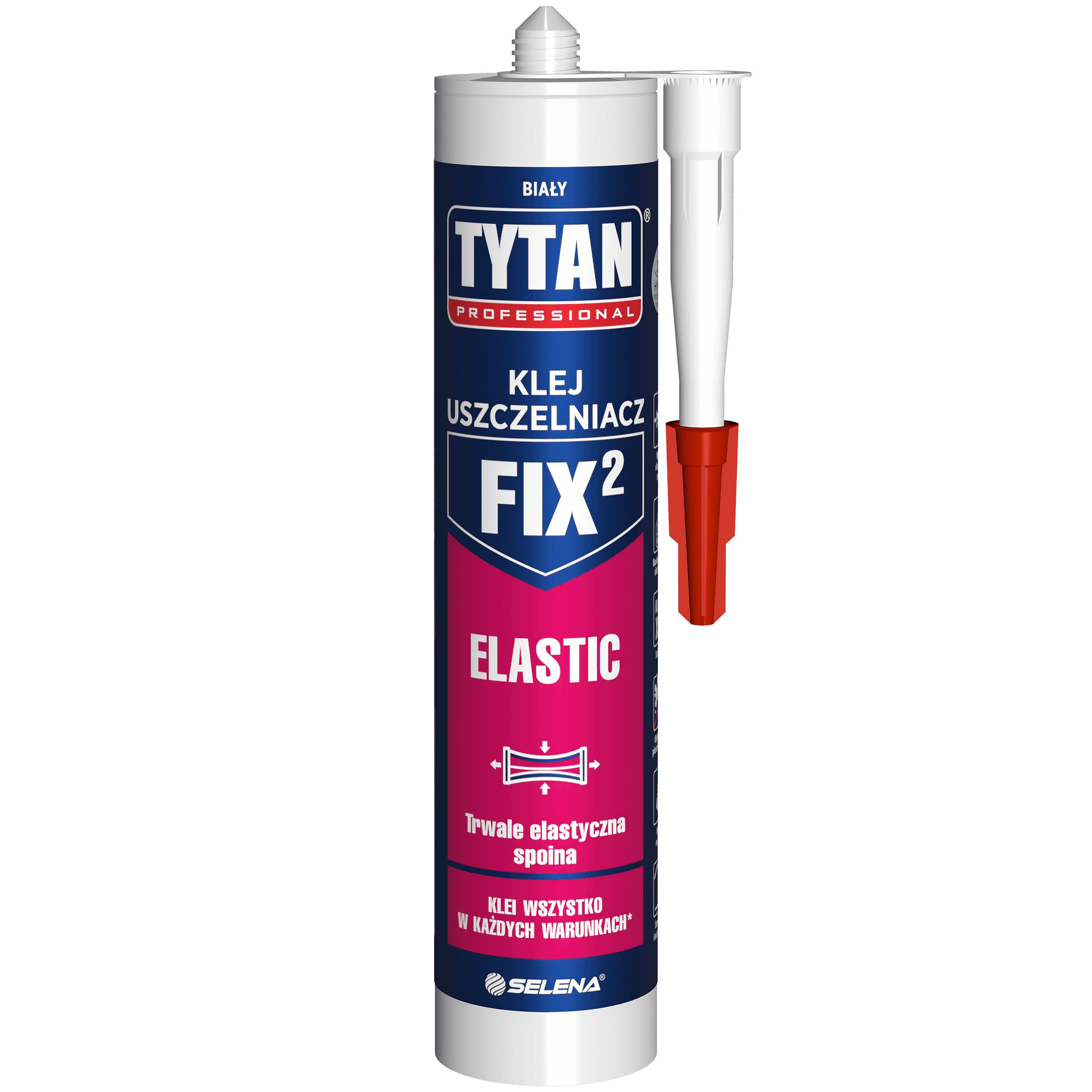 Klej uszczelniacz FIX 2 Elastic biały 290 ml Tytan Professional