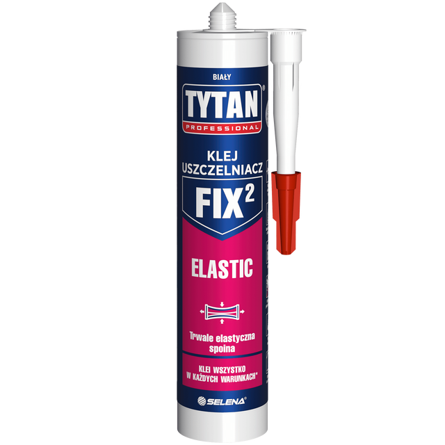 Klej uszczelniacz FIX 2 Elastic biały 290 ml Tytan Professional