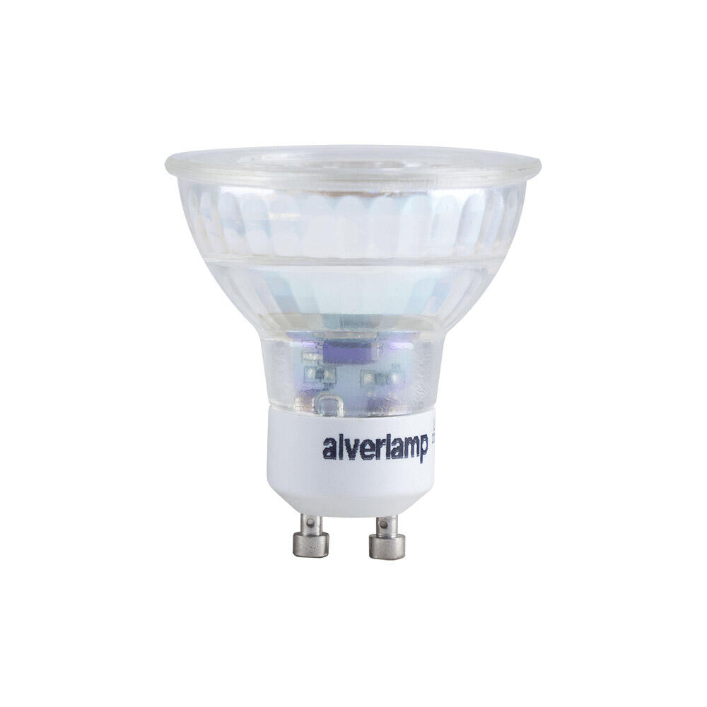 Bombilla decorativa led gu10 forma dicroica 696 lúmenes 6.5w color de la luz blanco cálido 3000k clase energética e