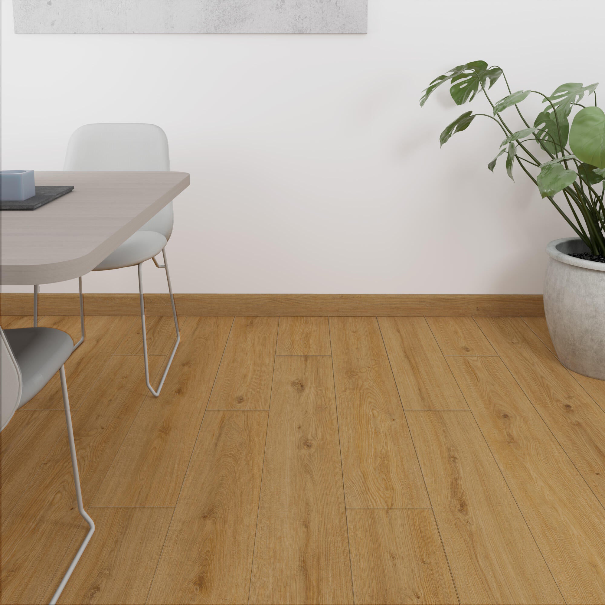 Plinthe mdf, décor Honey, H. 7.8, Ep.14 mm ARTENS - 3