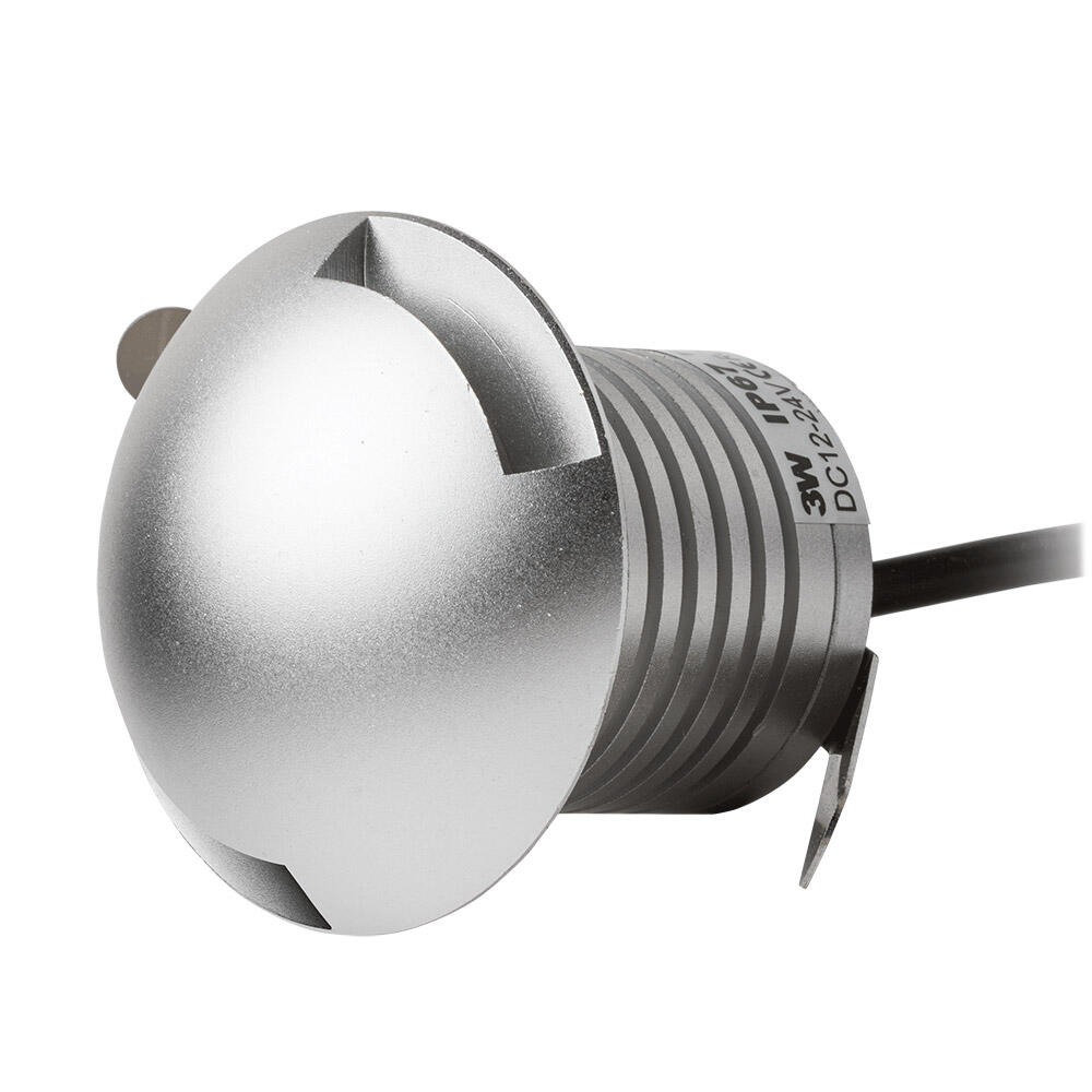 Downlight led empotrable alverlamp gris redondo 205 lm 3 w luz blanco neutro 4000k ip67 - foco led empotrado para duchas
