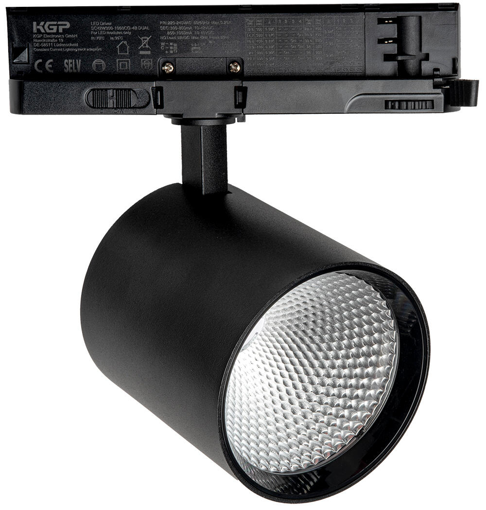 Foco LED negro orientable 3745lm 96 cm | Leroy Merlin
